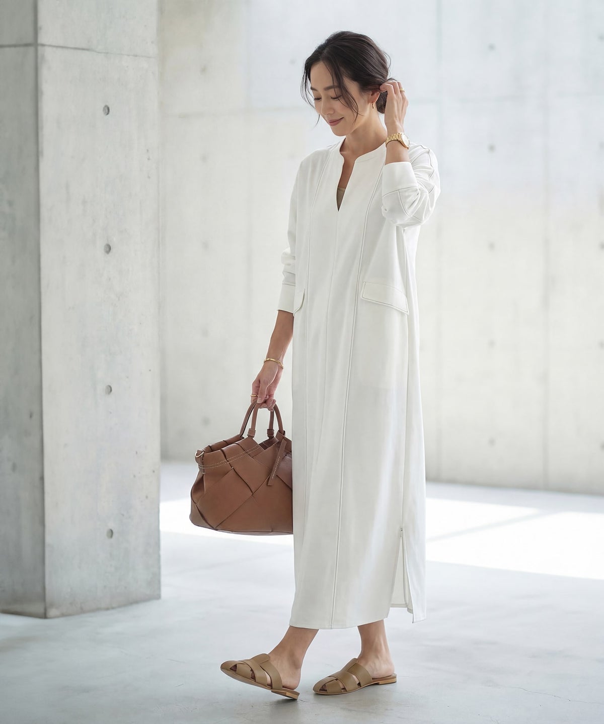 着用イメージ 167cm ホワイト 02サイズ