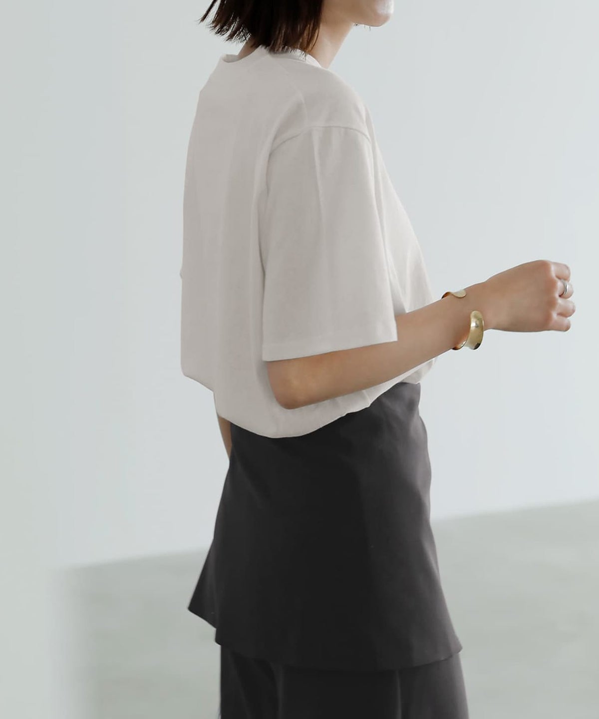 着用イメージ　167cm ホワイト
