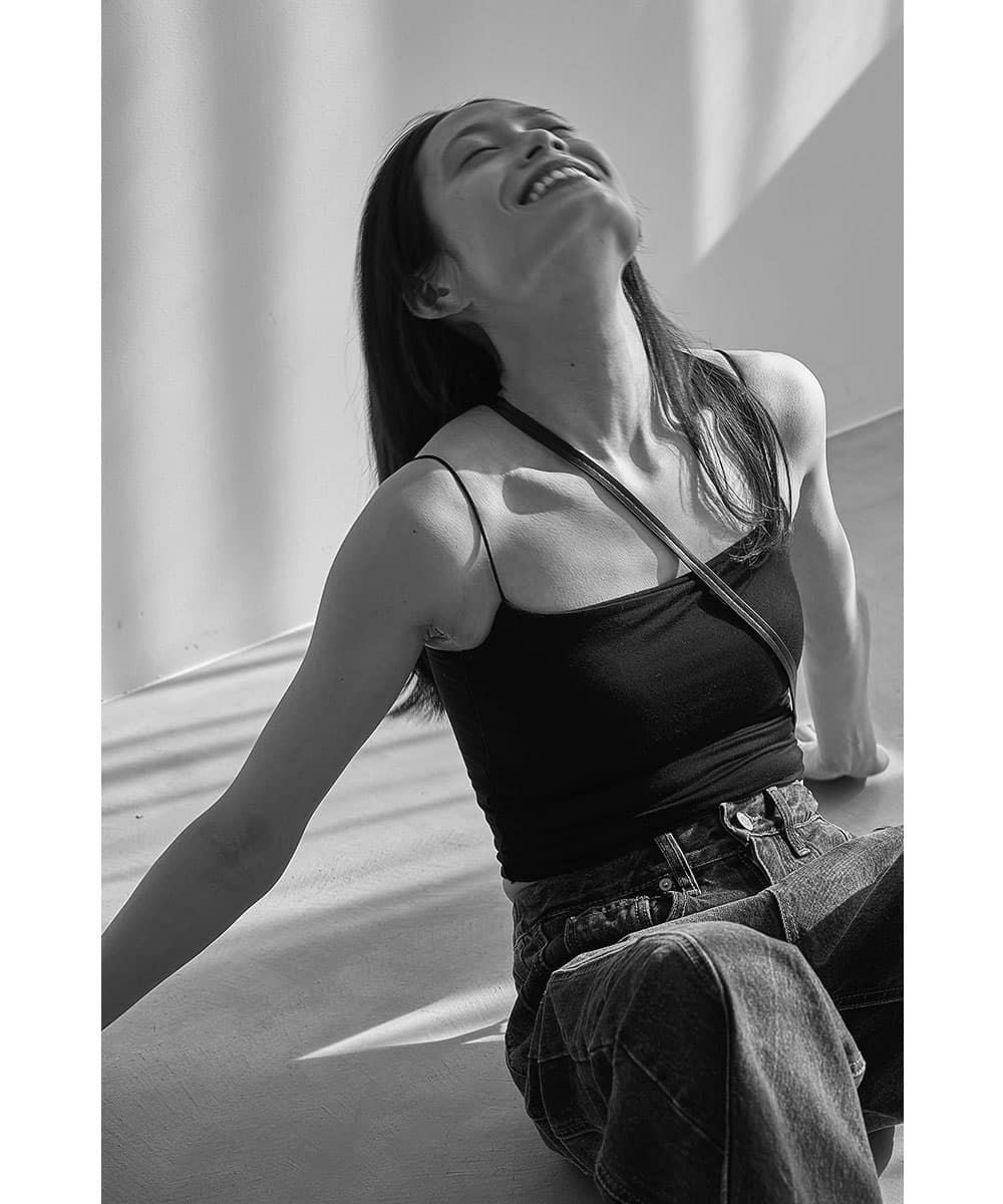 着用イメージ 164cm BLACK