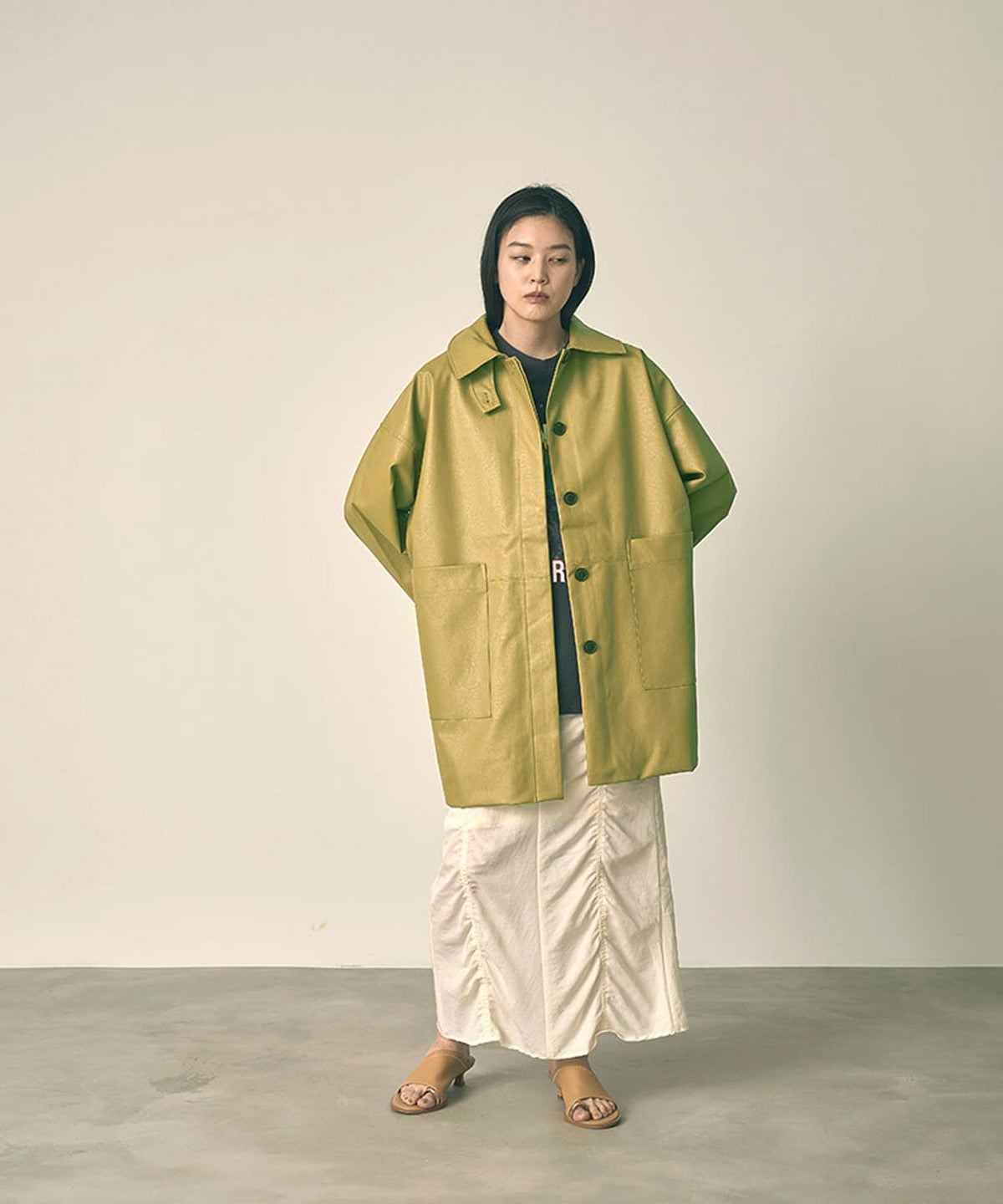 着用イメージ 164cm CLAY YELLOW