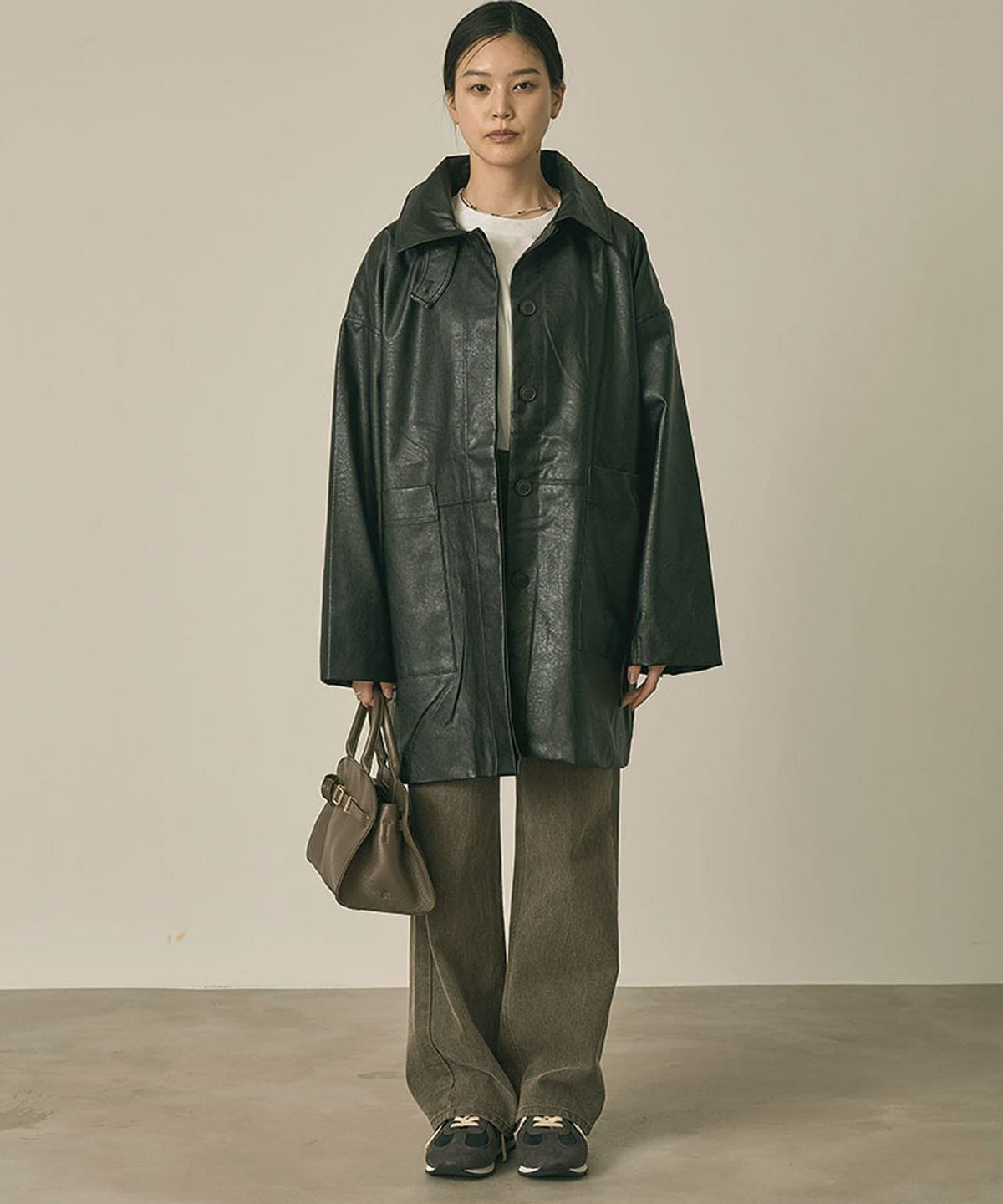 着用イメージ 164cm BLACK