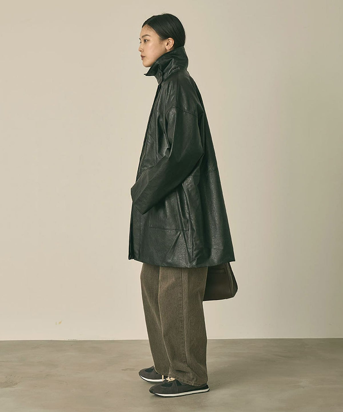 着用イメージ 164cm BLACK