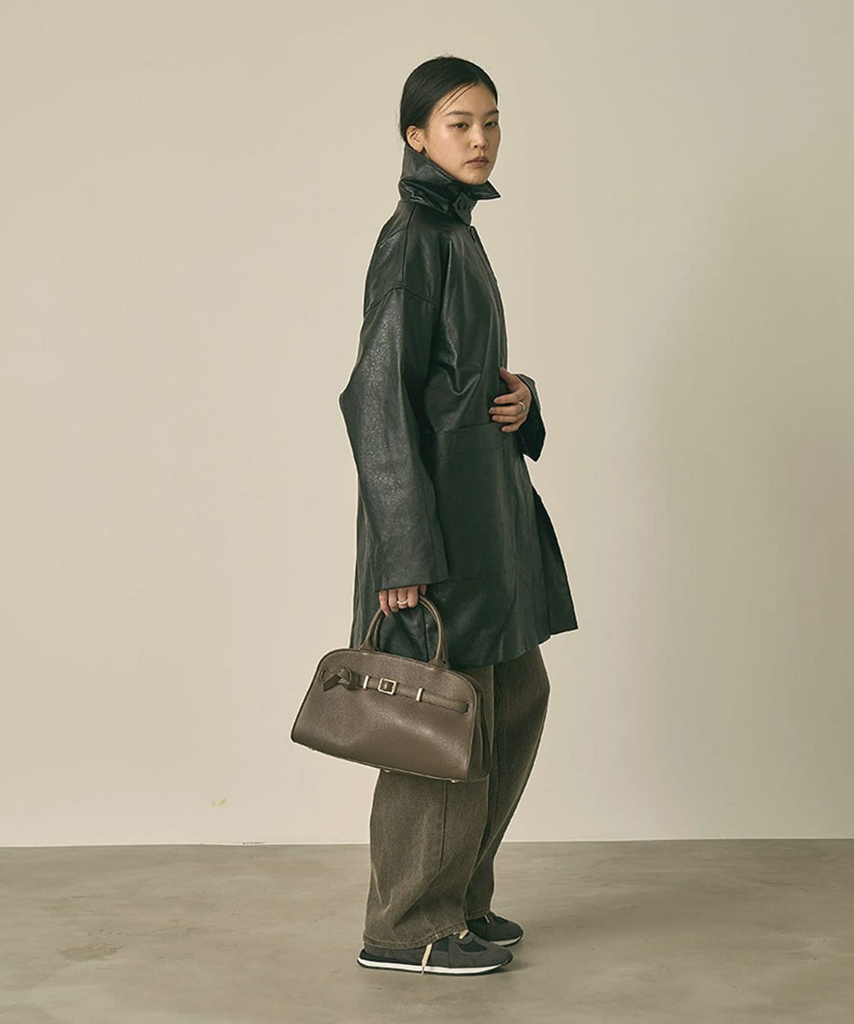 着用イメージ 164cm BLACK