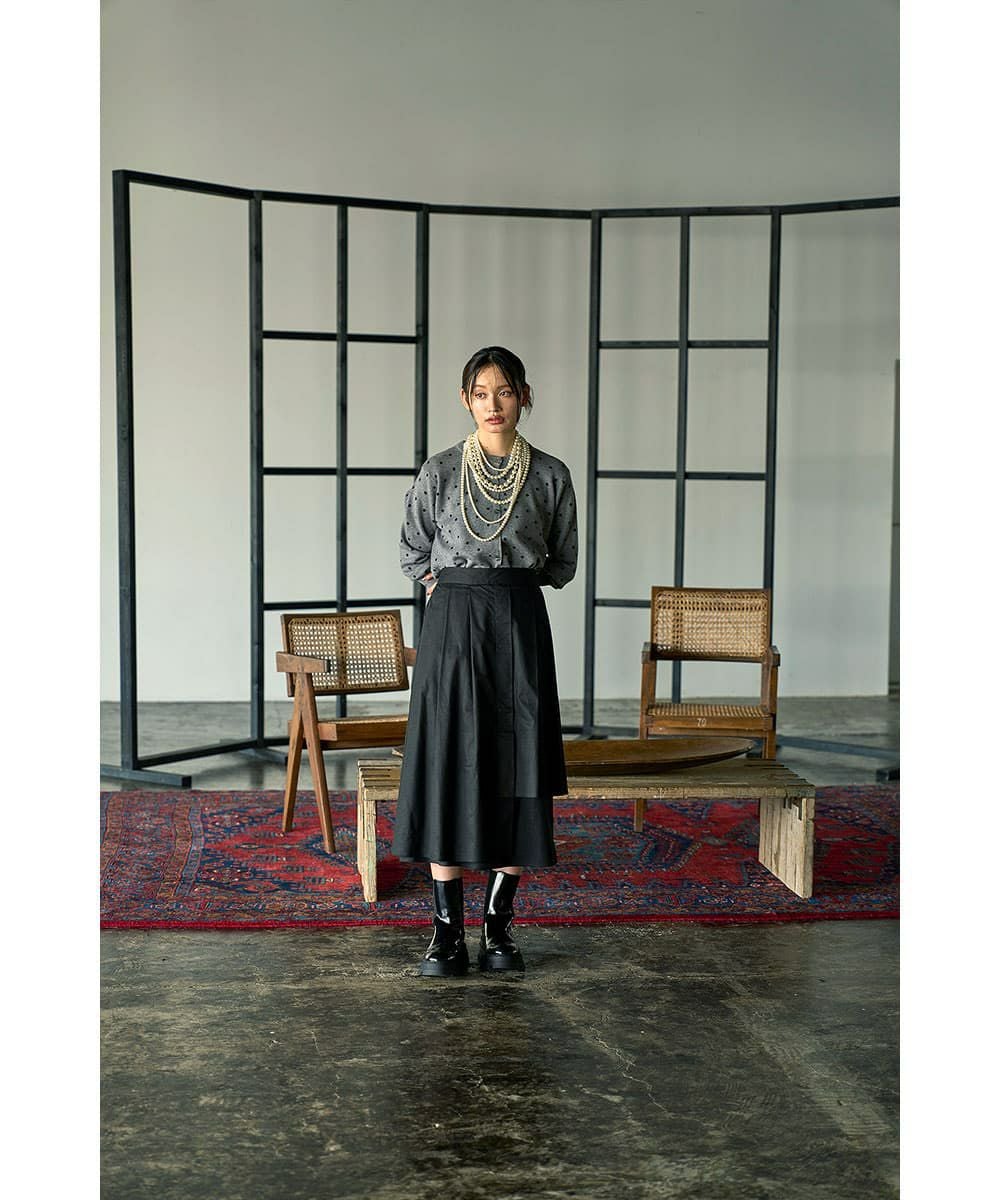 着用イメージ　165cm BLACK