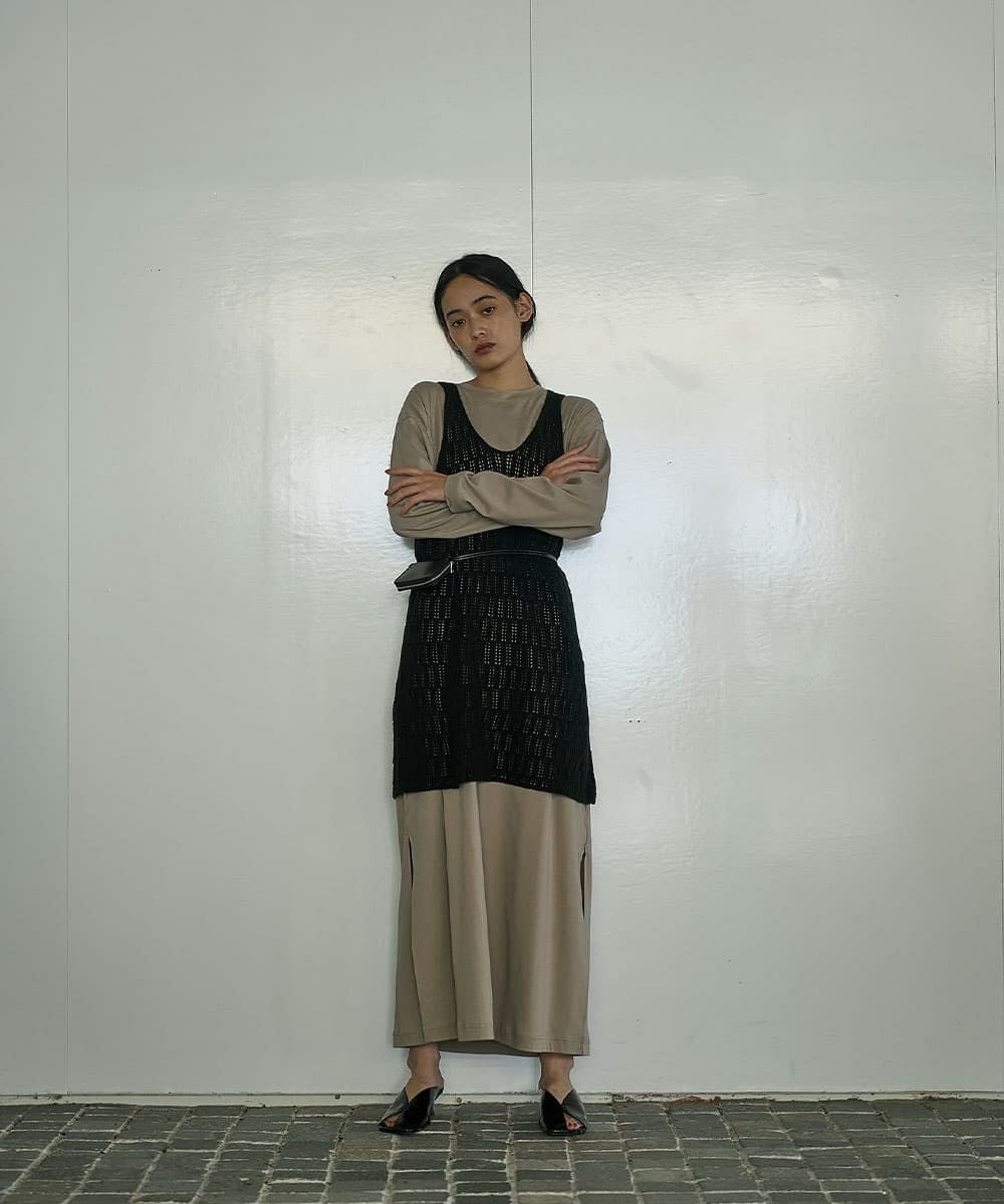 着用イメージ　164cm BLACK