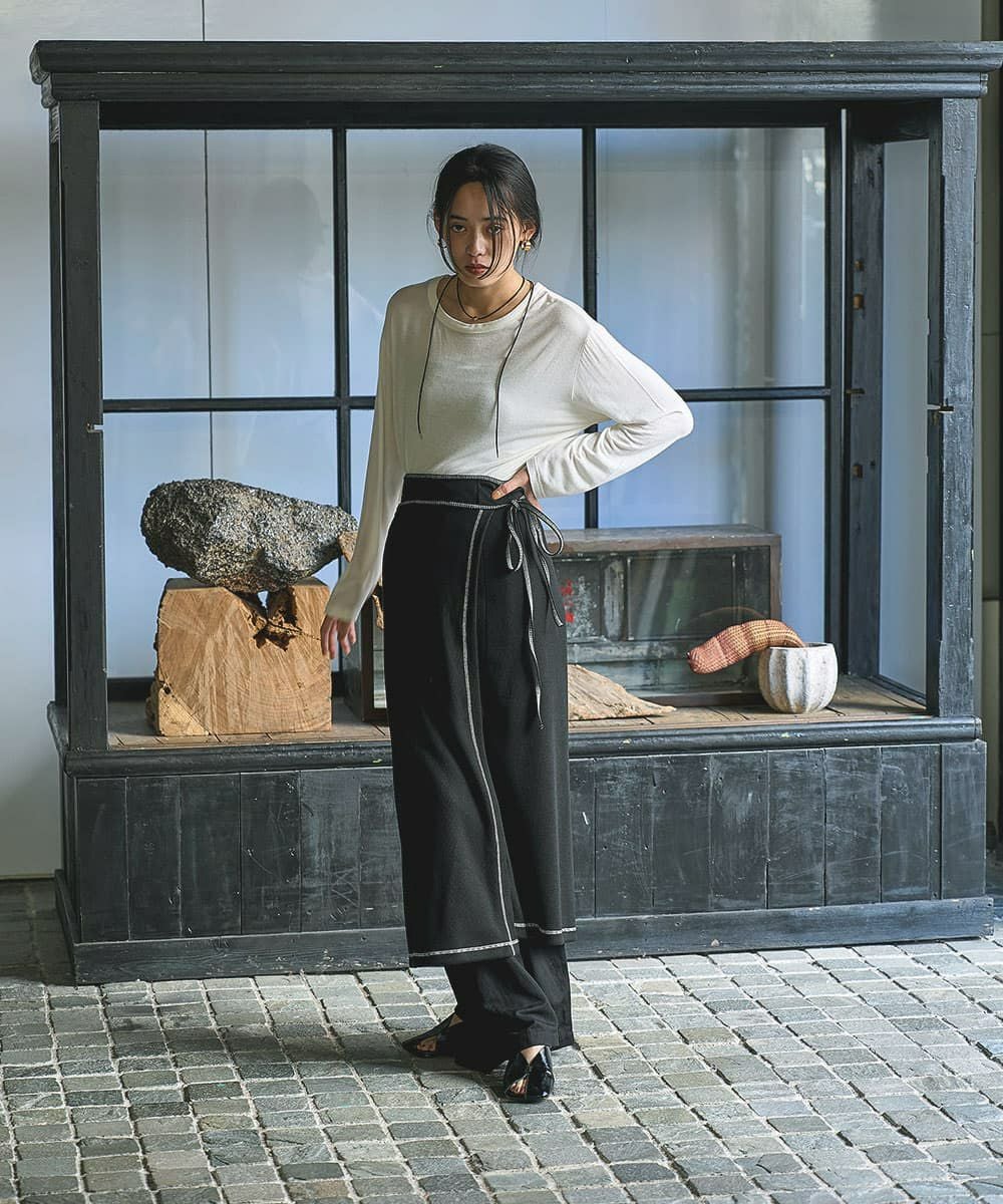 着用イメージ 168cm BLACK