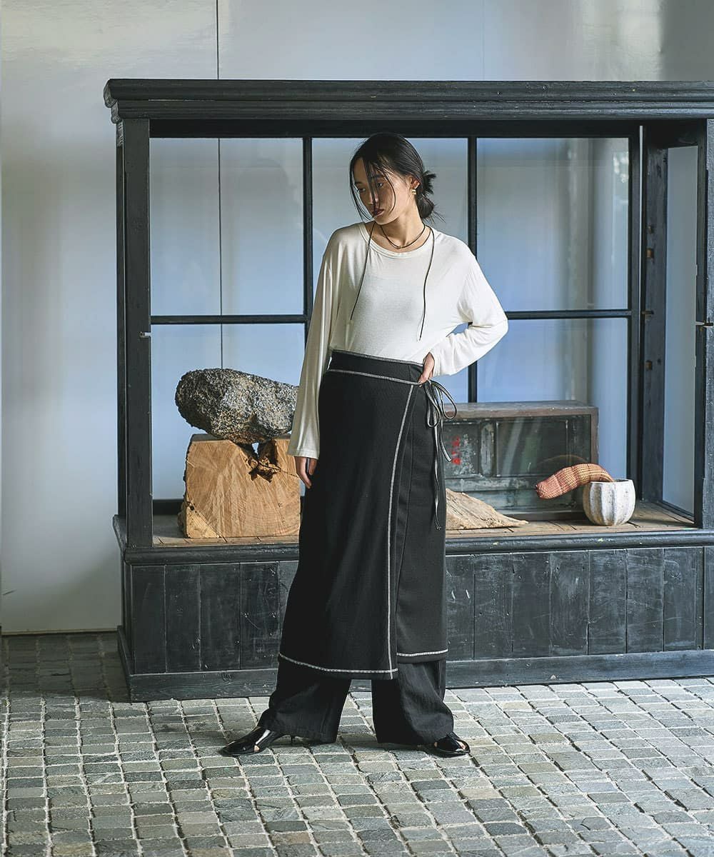 着用イメージ 168cm BLACK