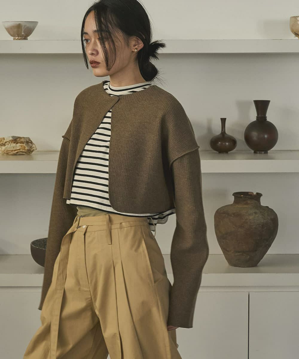 着用イメージ　168cm BROWN