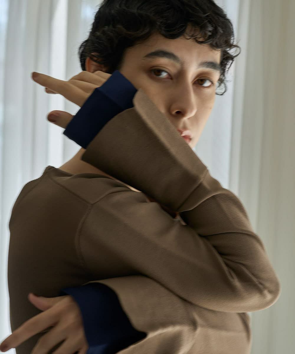 着用イメージ　168cm(M~Lsize)   MOCHA