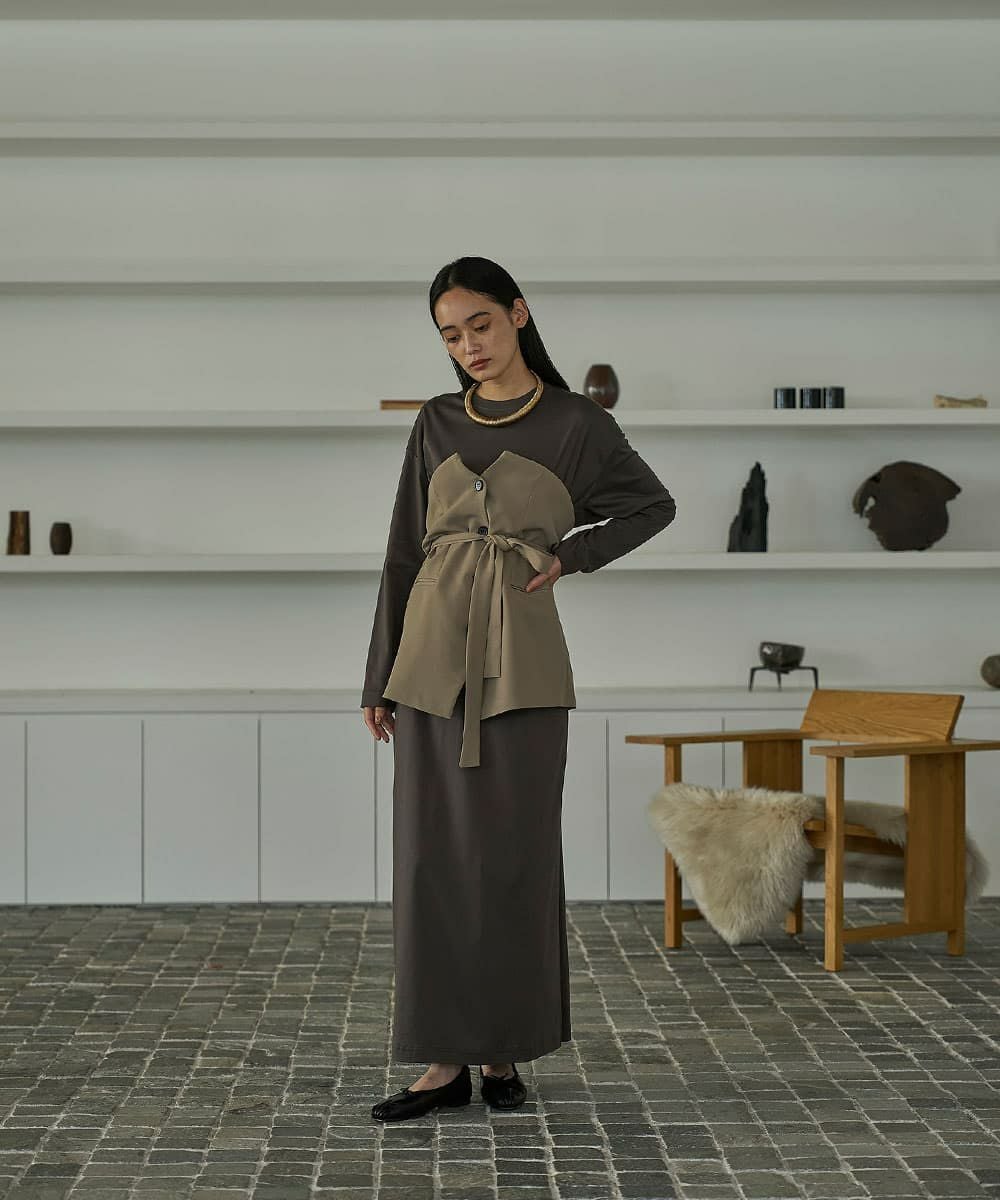 着用イメージ　168cm 　KHAKI BEIGE