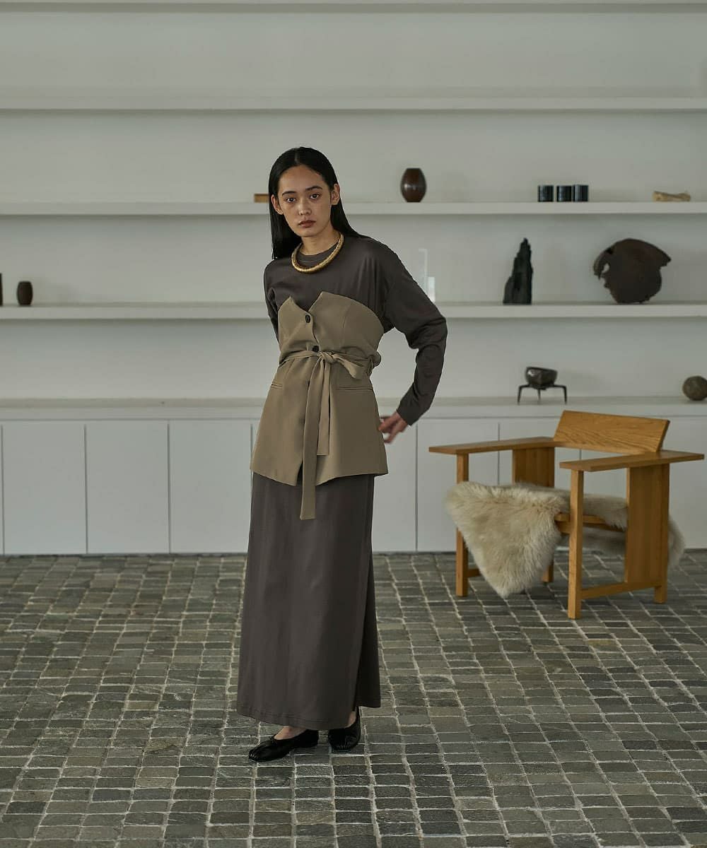 着用イメージ　168cm 　KHAKI BEIGE