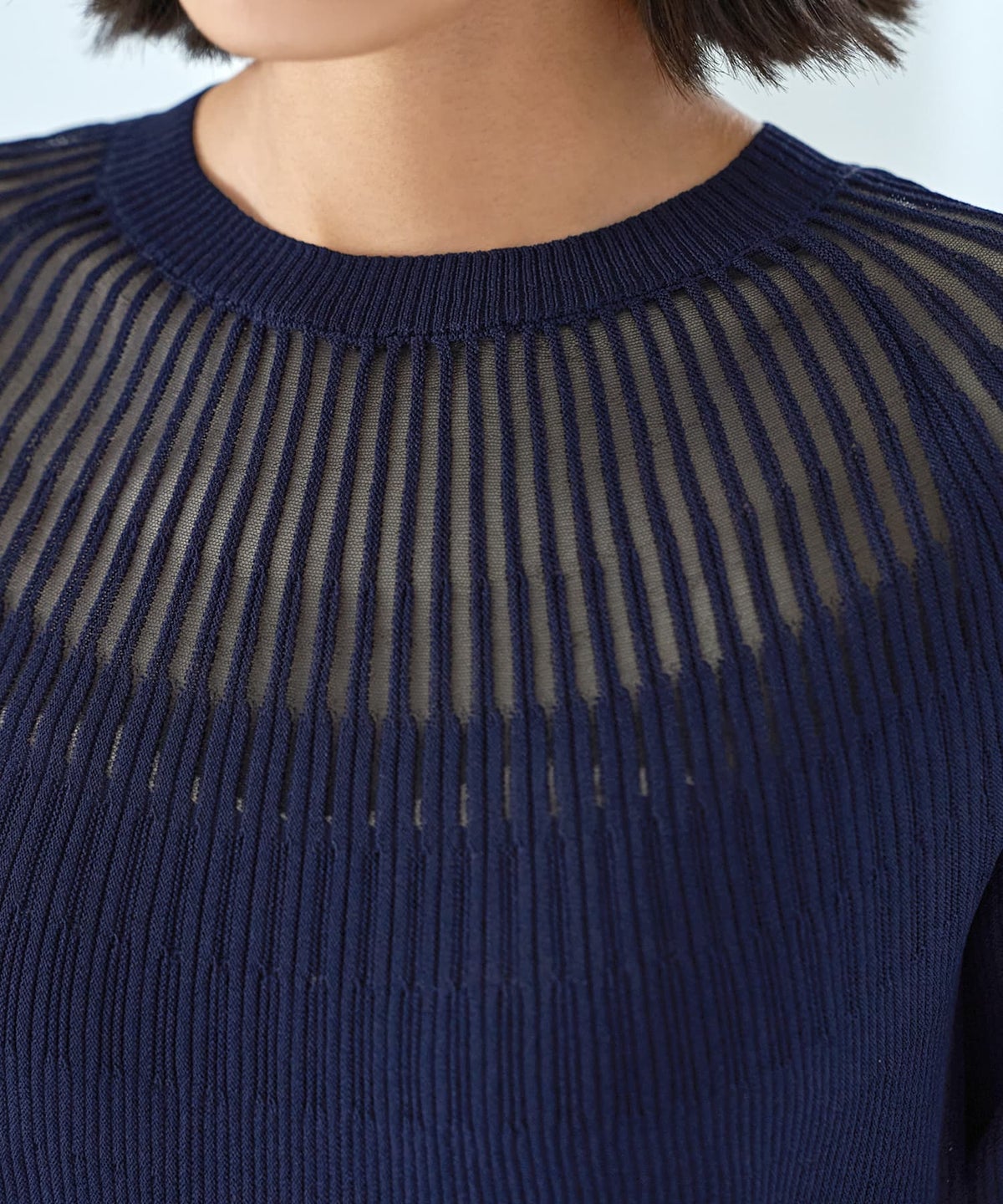 着用イメージ 163cm ネイビー