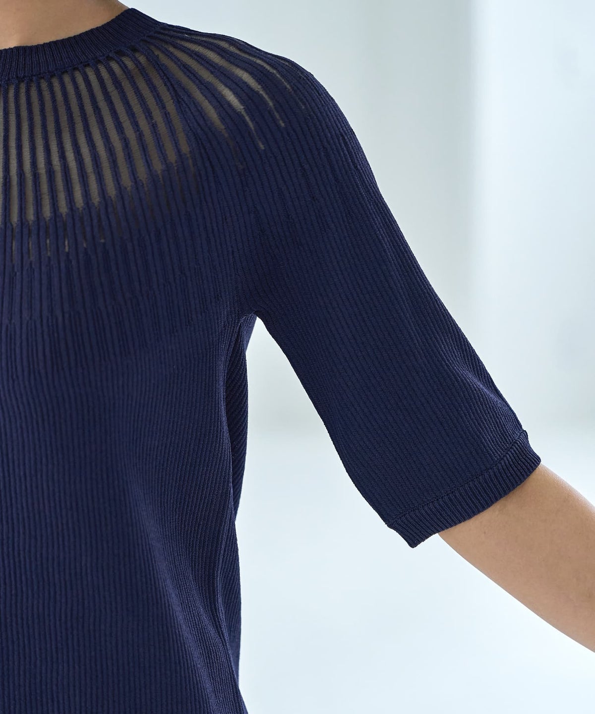 着用イメージ 163cm ネイビー