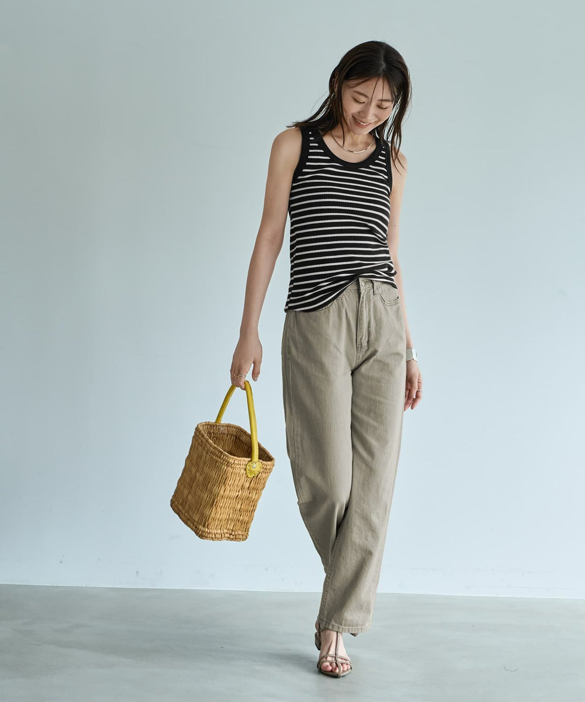 着用イメージ　166cm ブラック