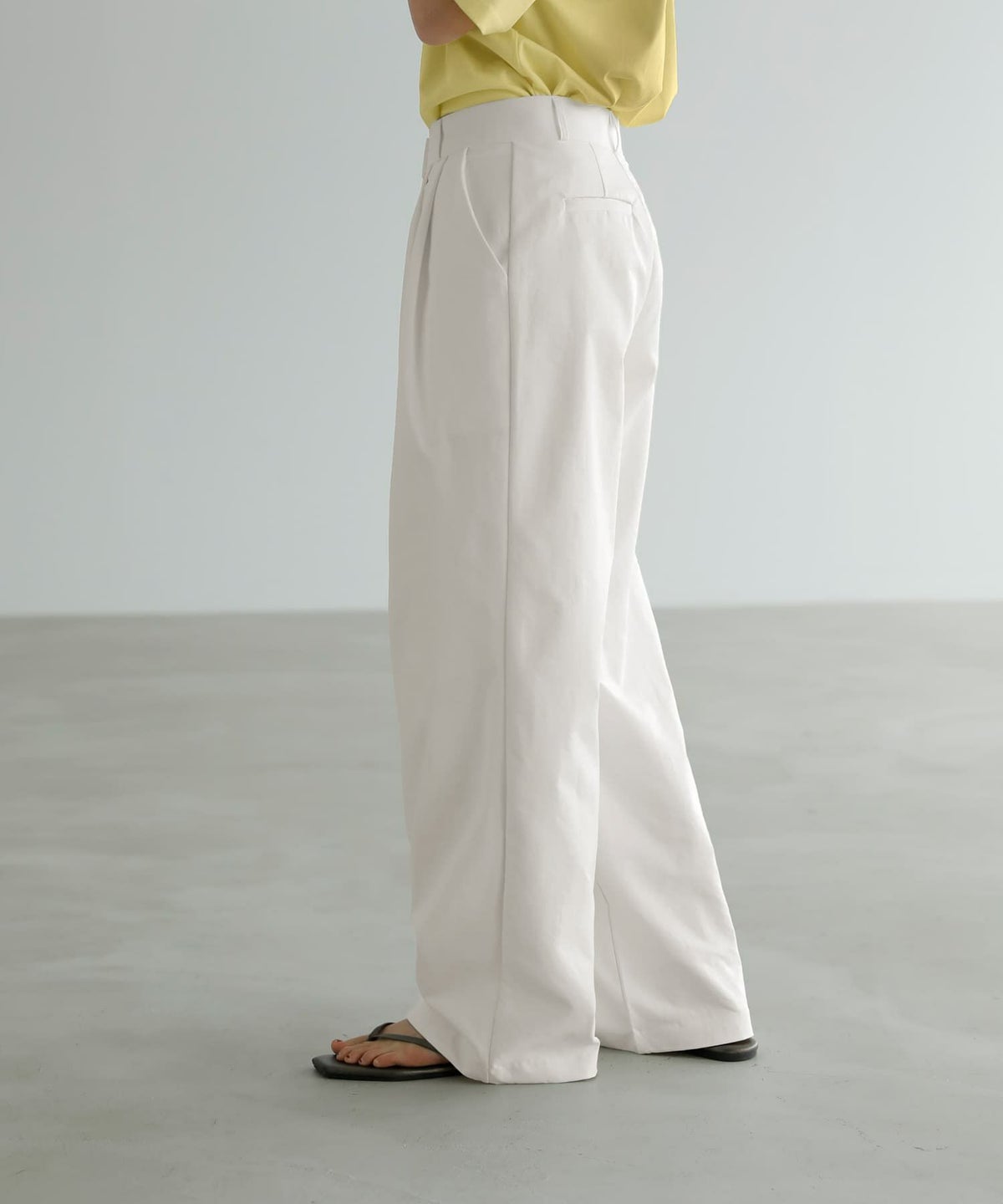 着用イメージ　167cm Sサイズ アイボリー