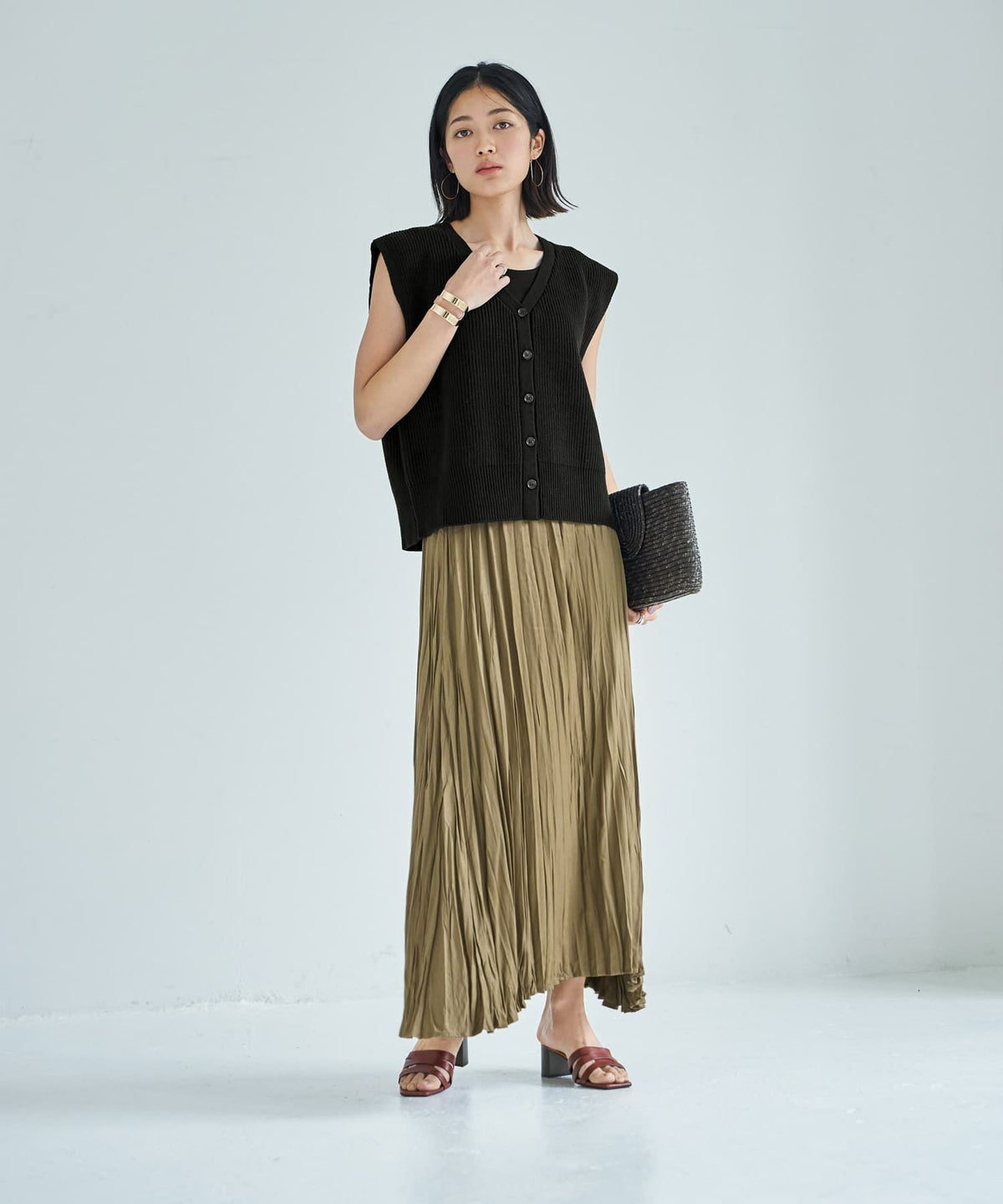 着用イメージ　167cm ブラック