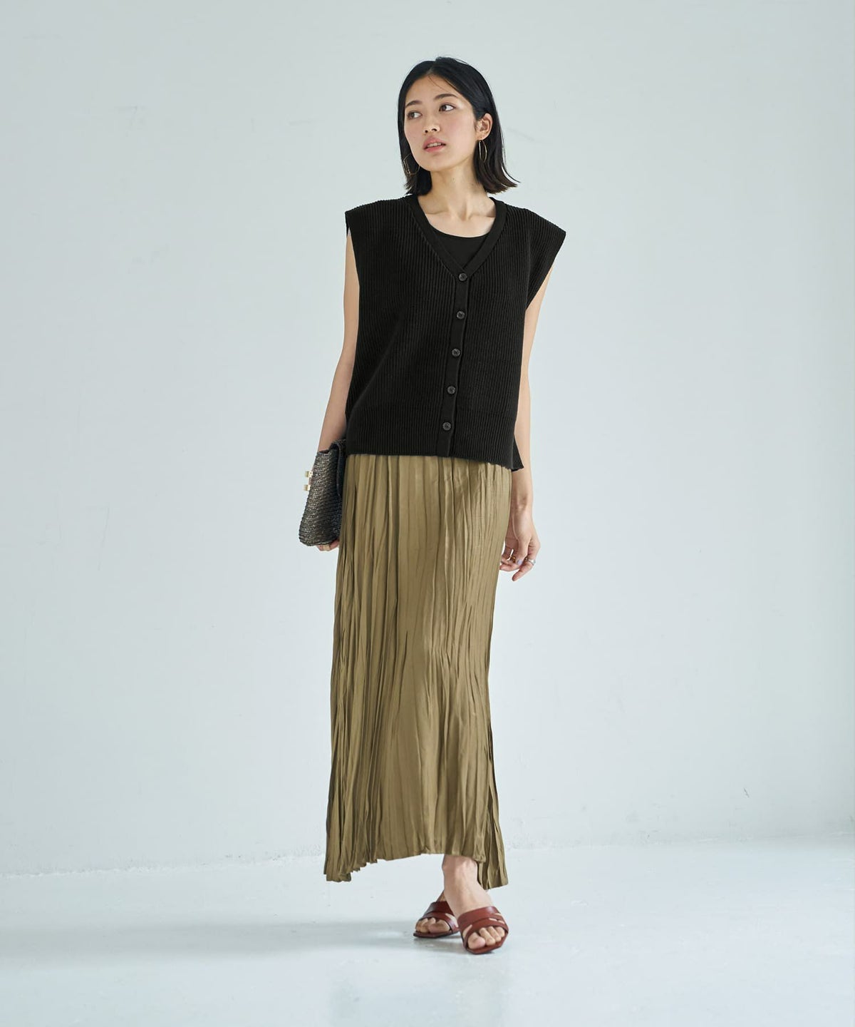 着用イメージ　167cm ブラック