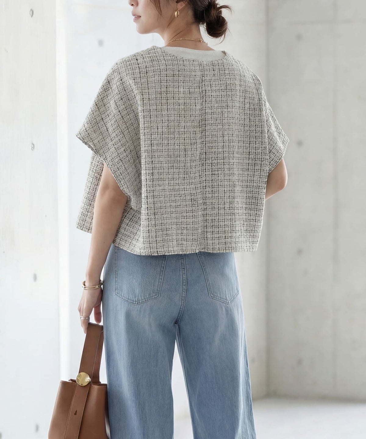 着用イメージ　165cm ホワイトミックス