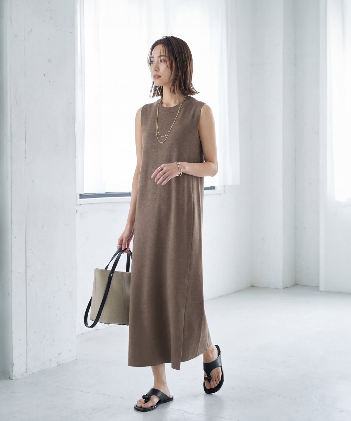 着用イメージ　165cm 02サイズ ブロンズミックス