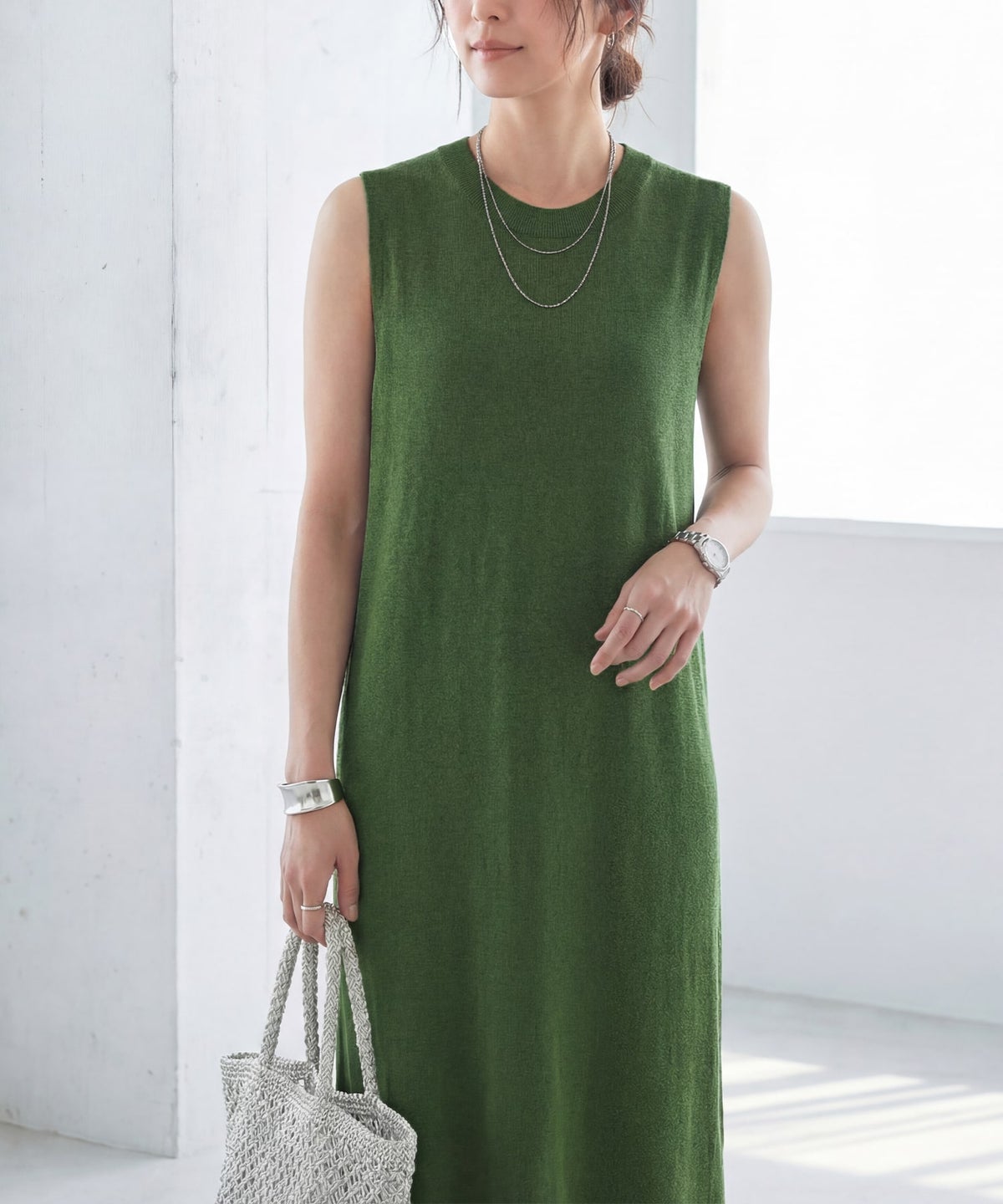 着用イメージ　165cm 02サイズ マッチャ