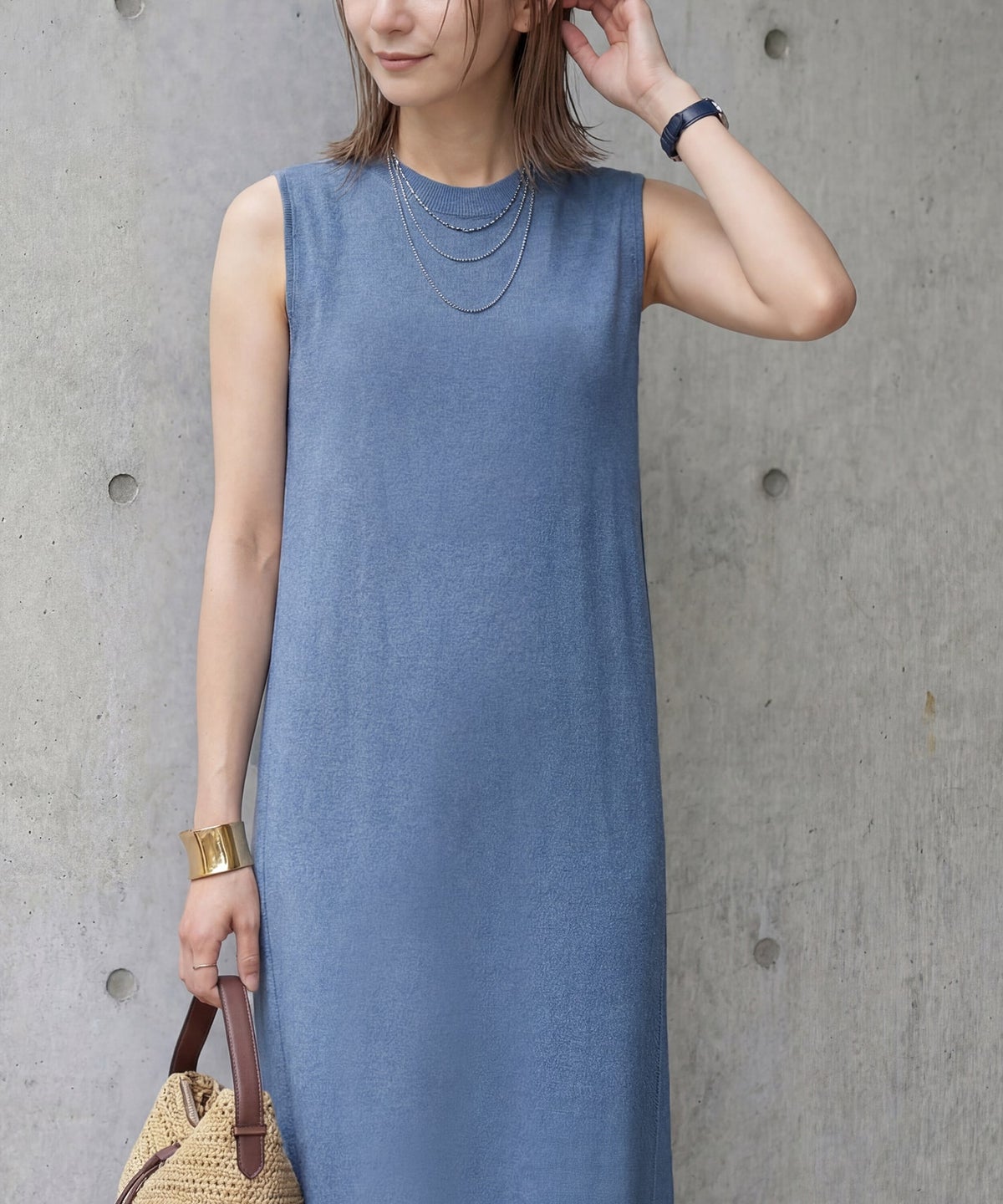 着用イメージ　165cm 02サイズ ブルーミックス