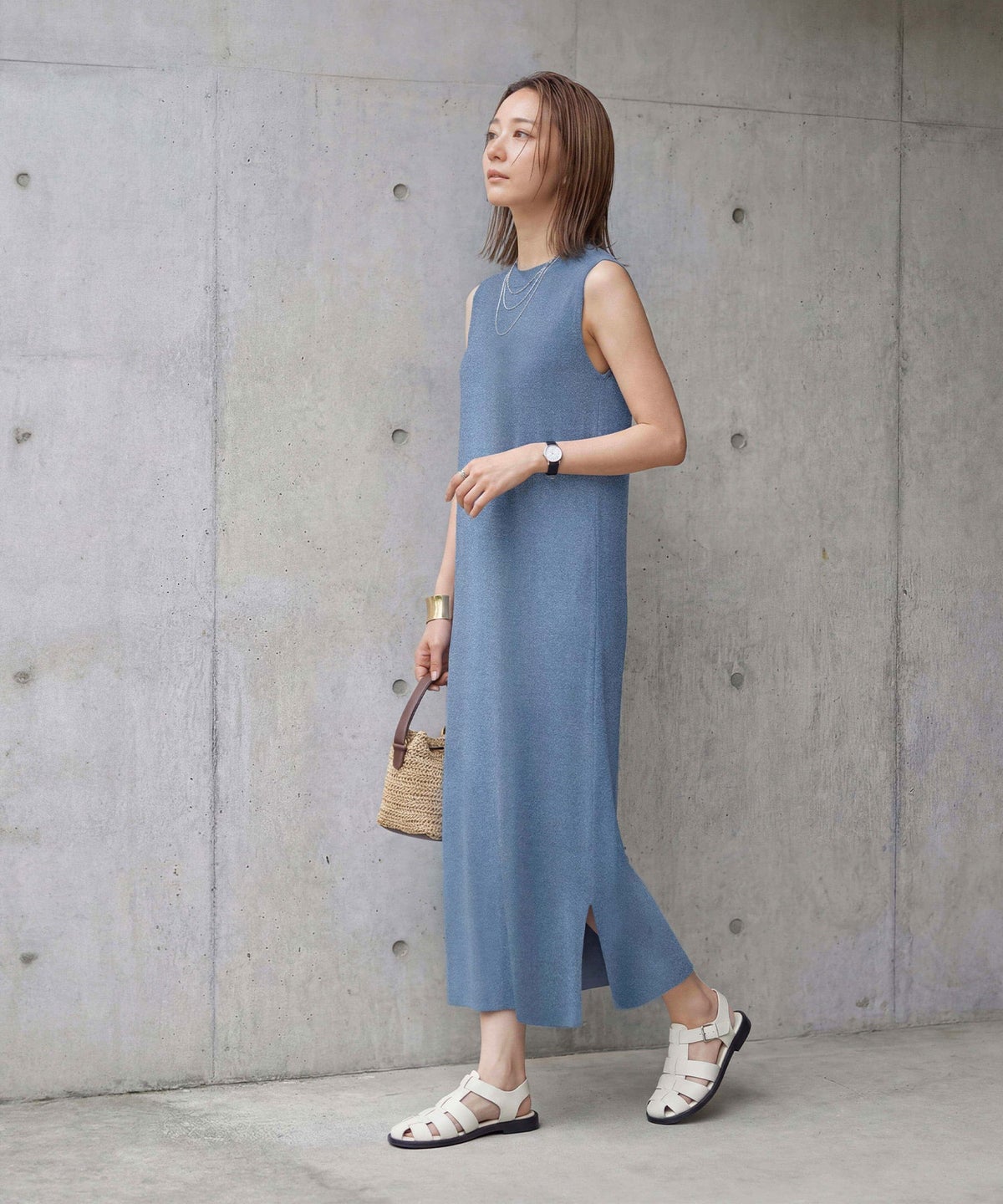 着用イメージ　165cm 02サイズ ブルーミックス