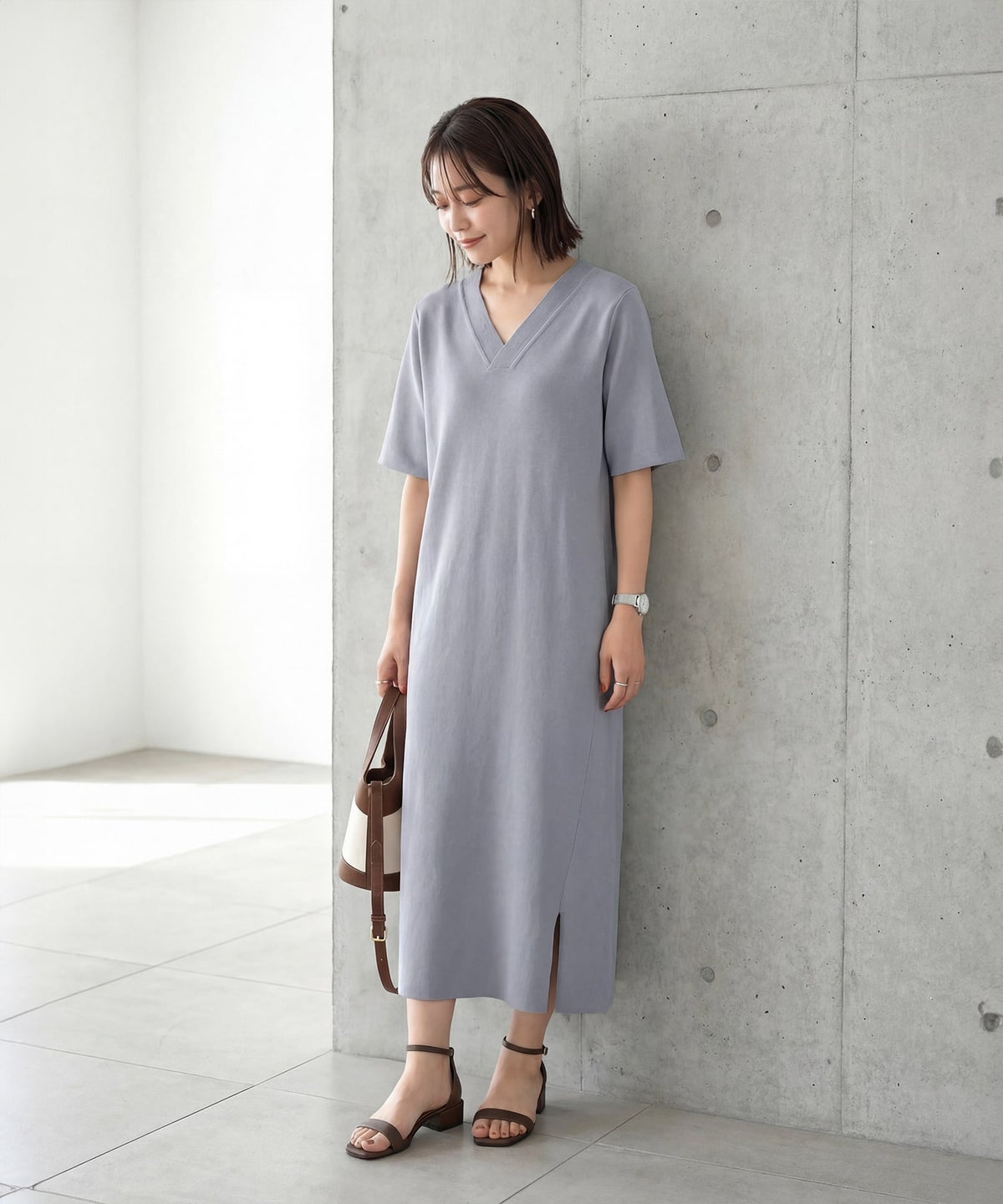 着用イメージ　165cm 02サイズ ニュアンスブルー