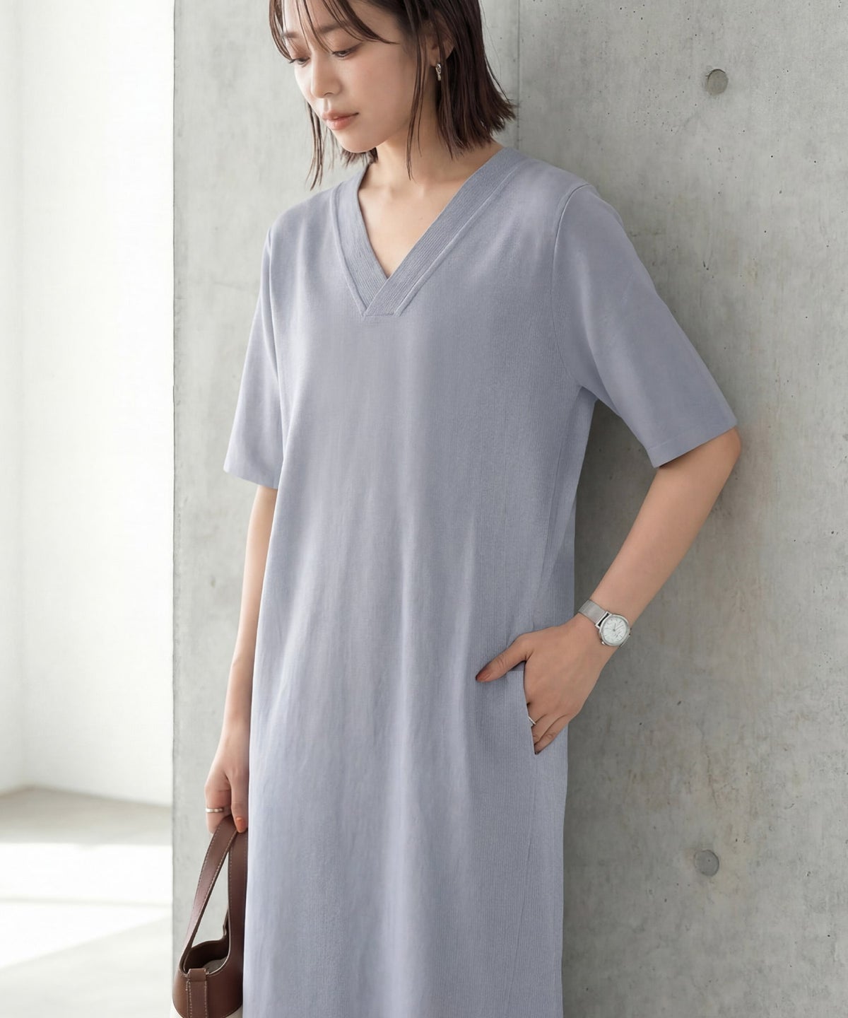 着用イメージ　165cm 02サイズ ニュアンスブルー