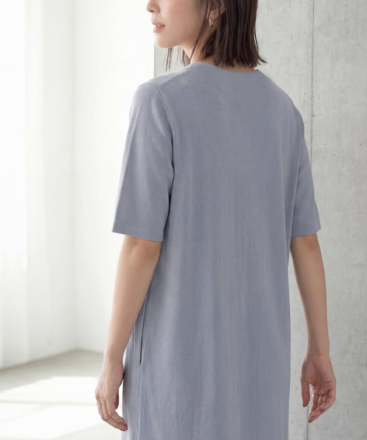 着用イメージ　165cm 02サイズ ニュアンスブルー