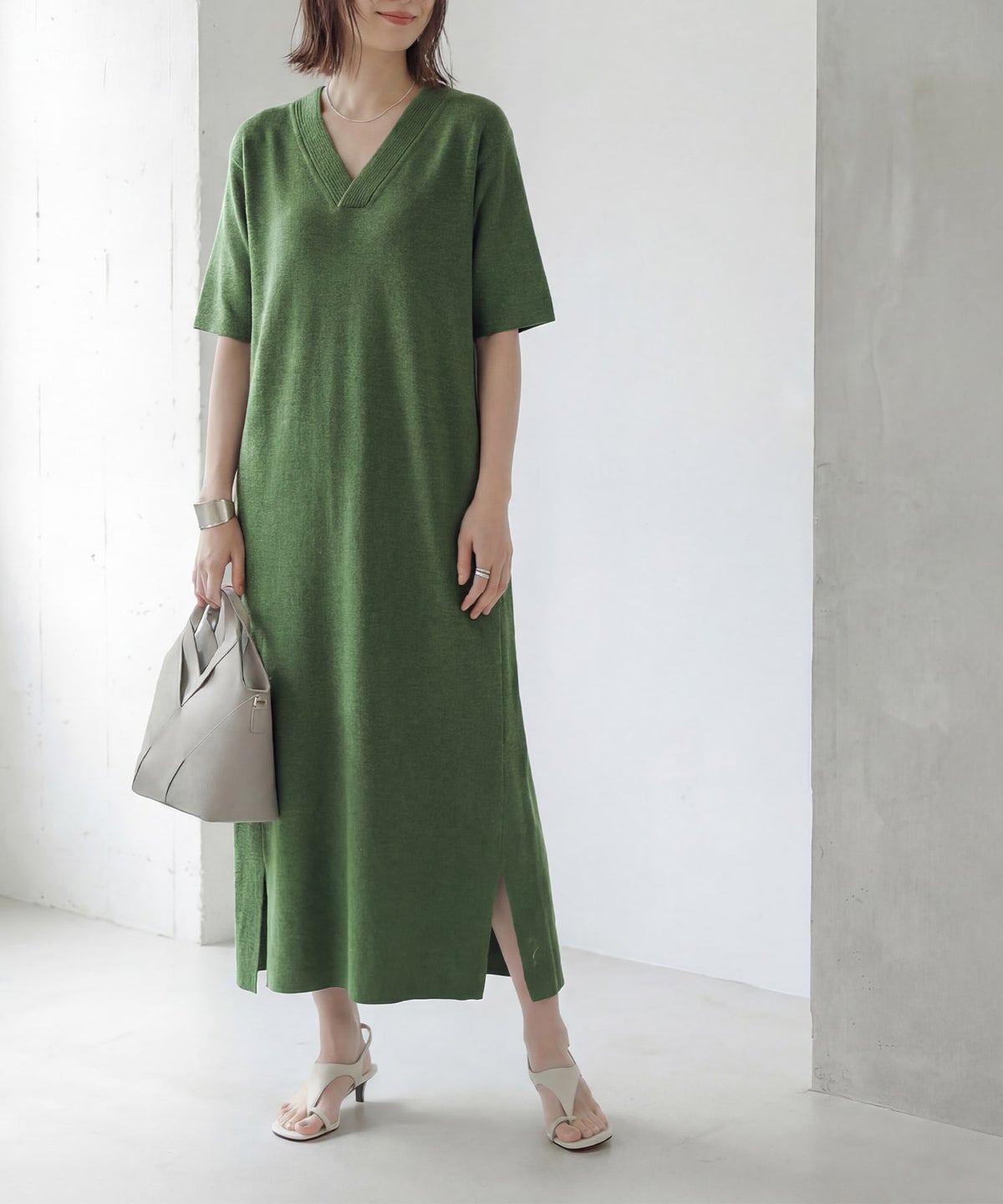 着用イメージ　165cm 02サイズ マッチャ