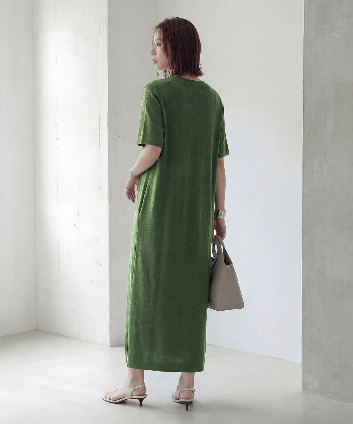 着用イメージ　165cm 02サイズ マッチャ