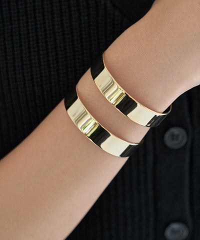 40mm幅ダブルラインバングル | おしゃれな大人レディースファッション 