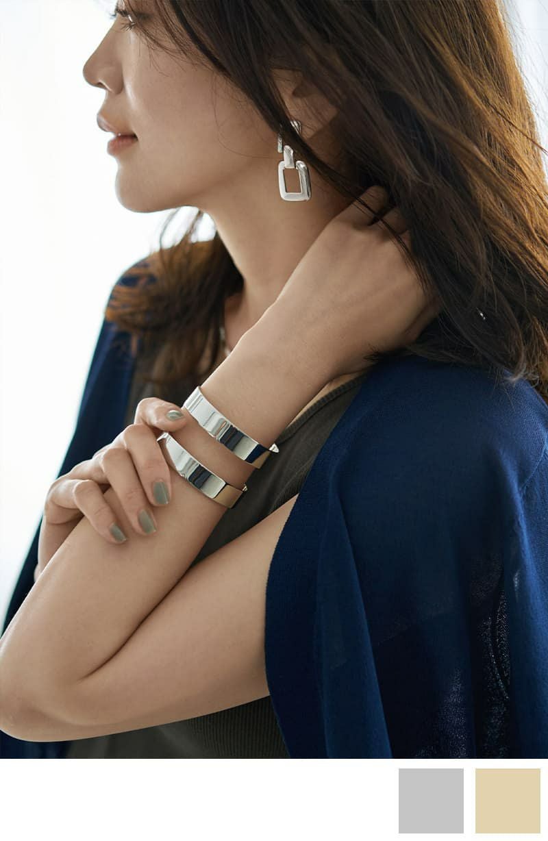 40mm幅ダブルラインバングル | おしゃれな大人レディースファッション 