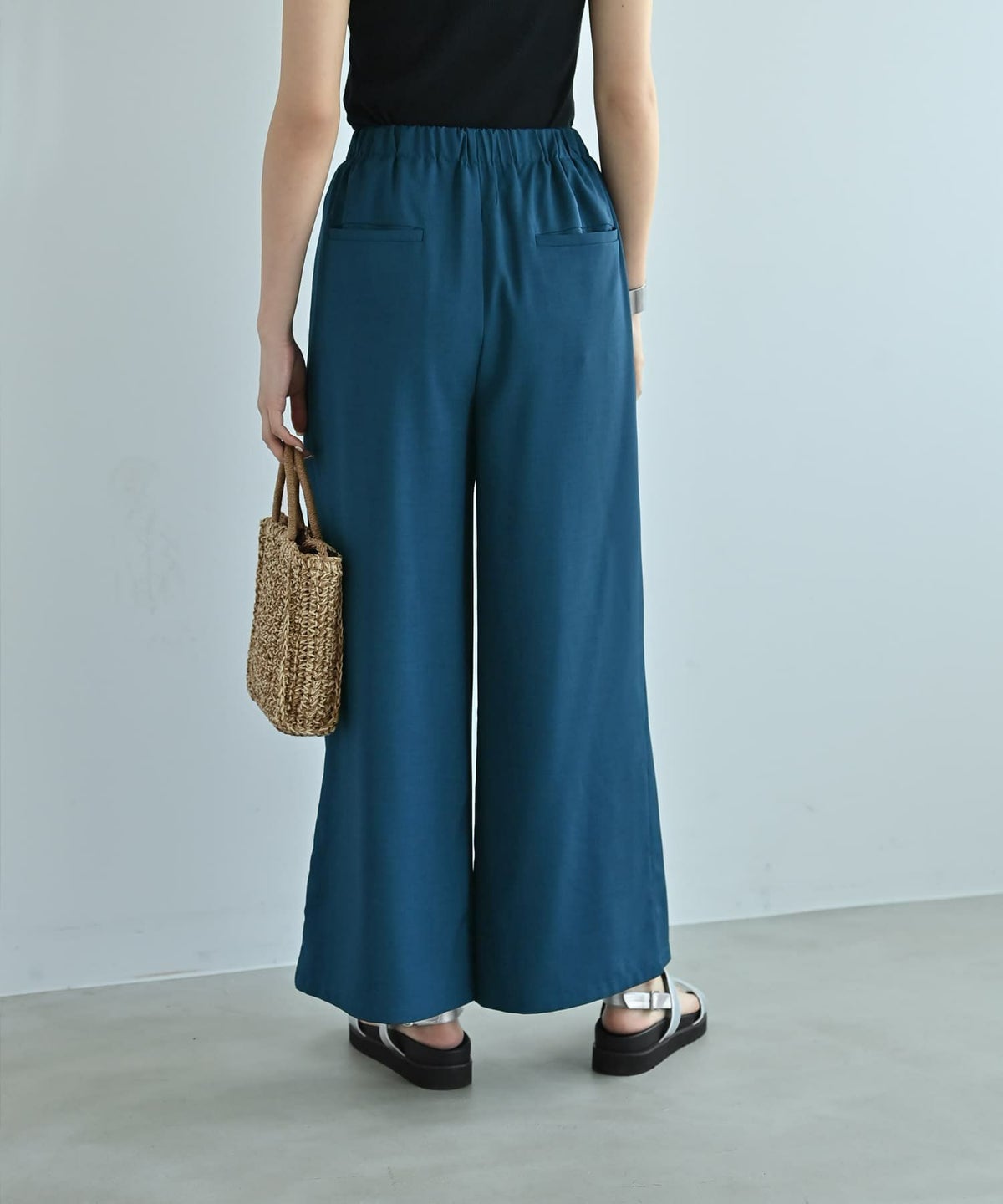 着用イメージ 172cm ブルーグリーン