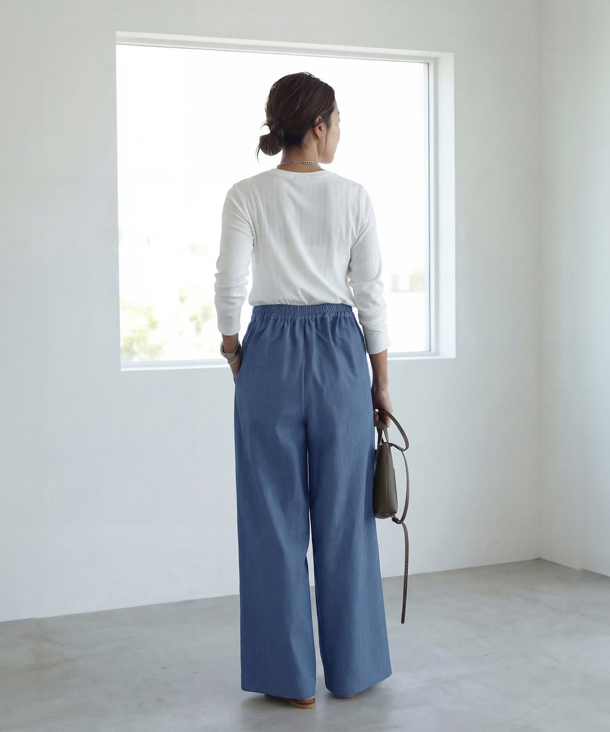 着用イメージ 161cm サックス 01サイズ