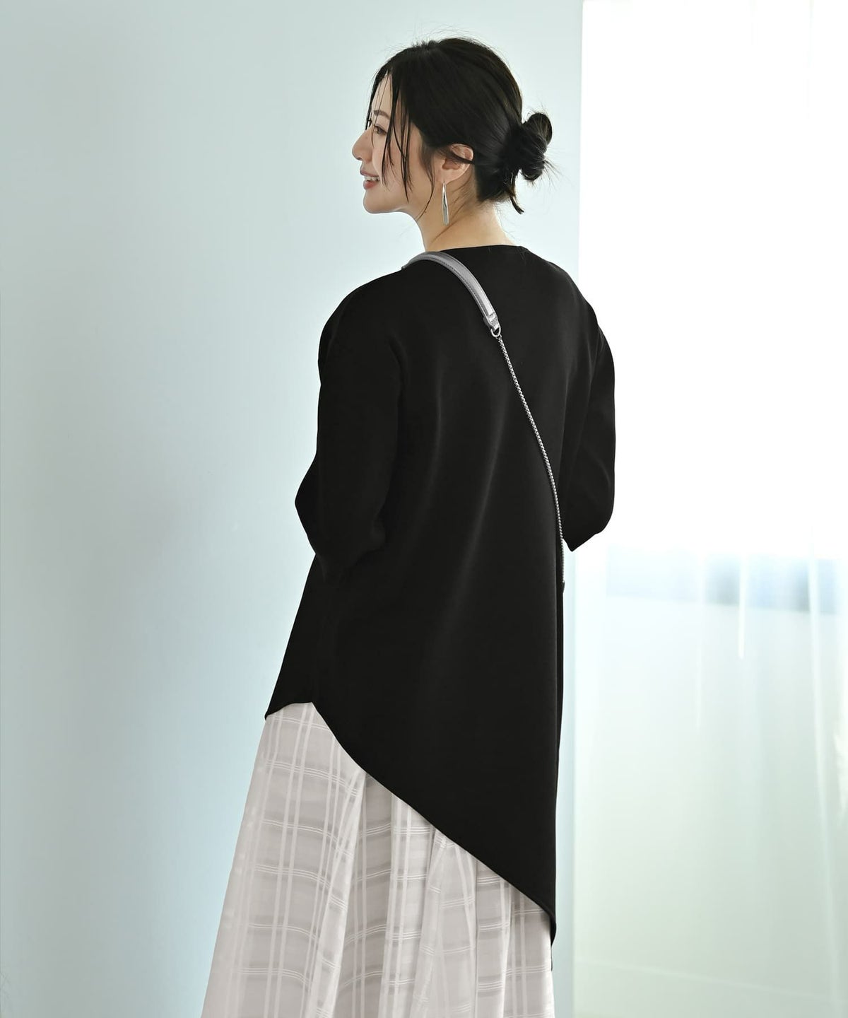 着用イメージ　172cm ブラック