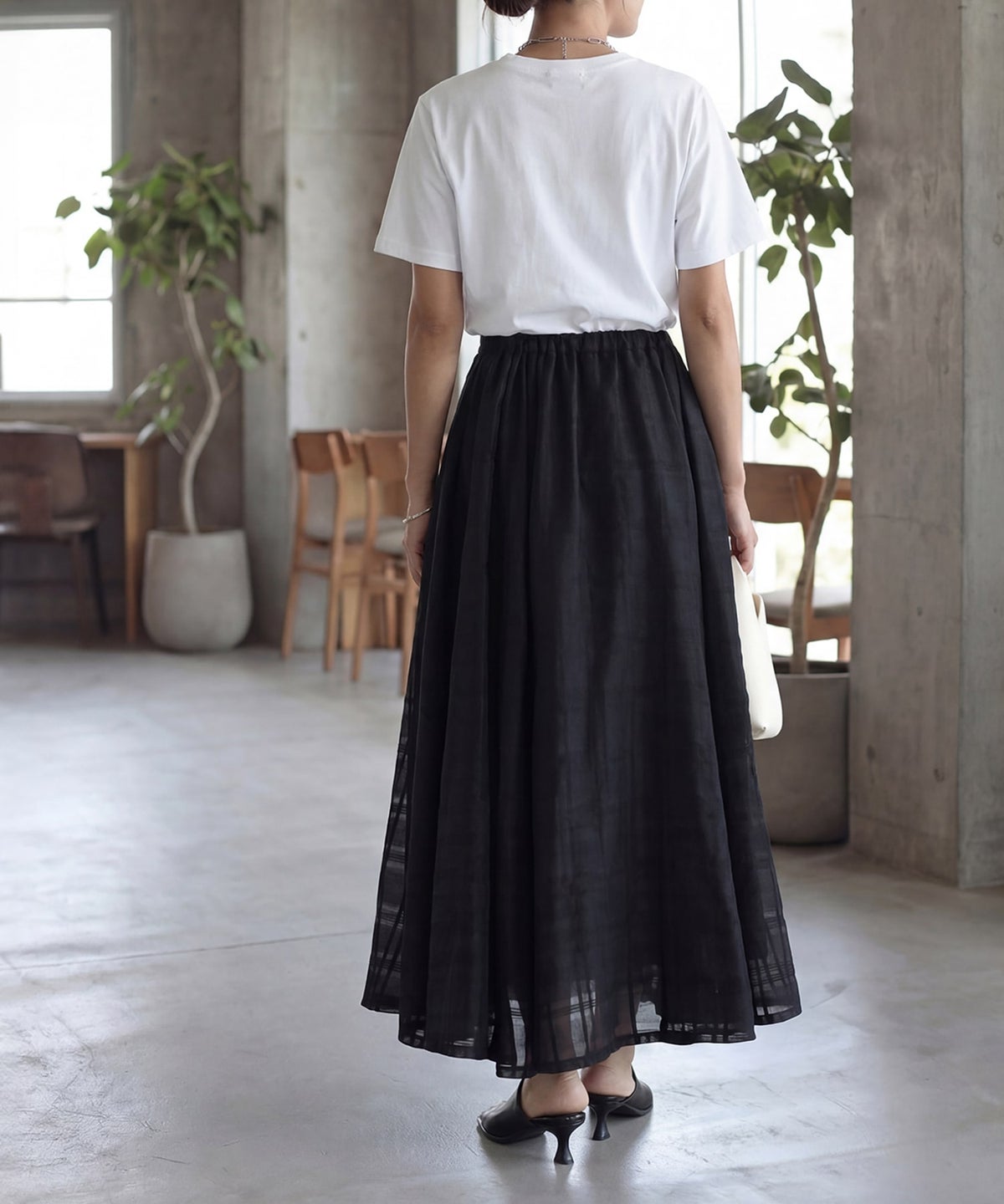 着用イメージ　172cm ブラック