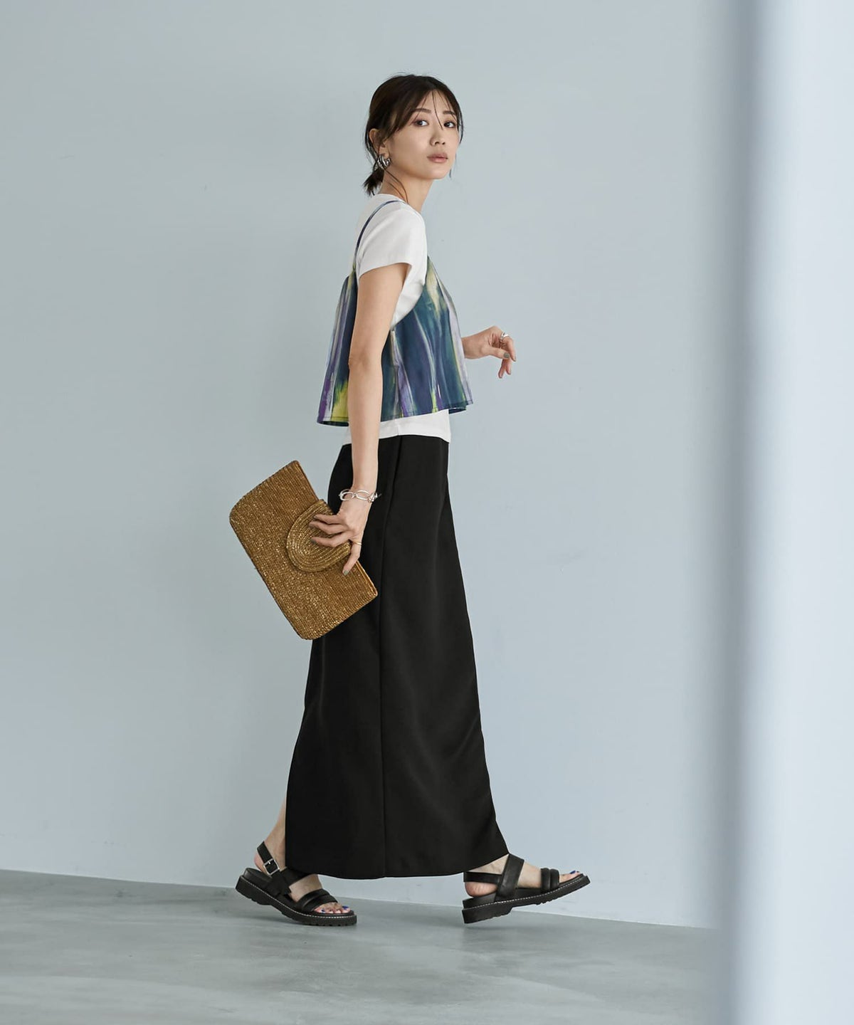 着用イメージ　166cm 02サイズ　ブラック