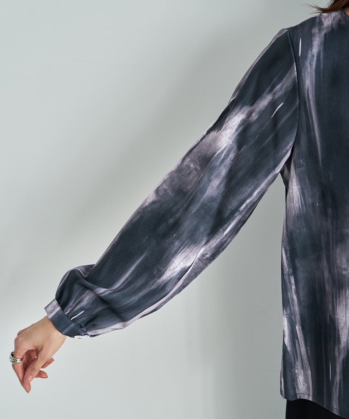 着用イメージ　163cm ブラックミックス