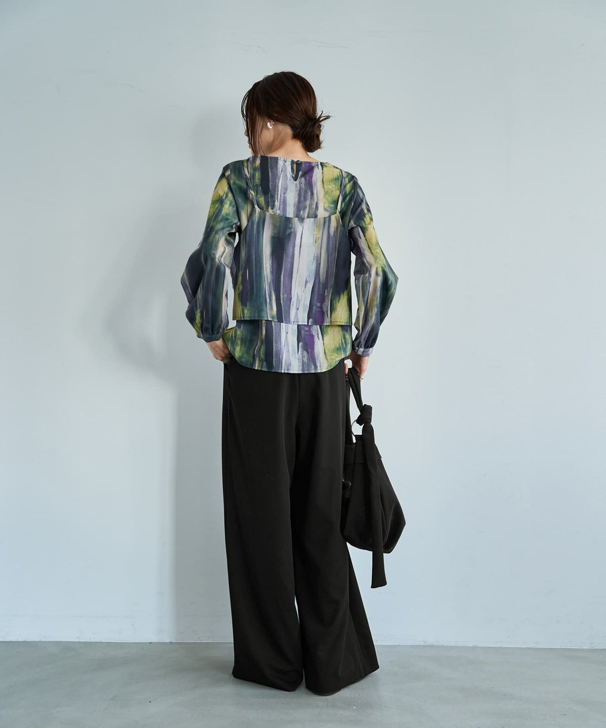 着用イメージ　165cm パープルミックス