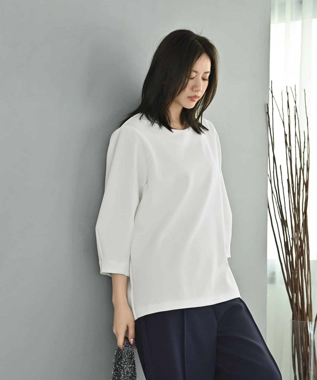 着用イメージ 172cm ホワイト F