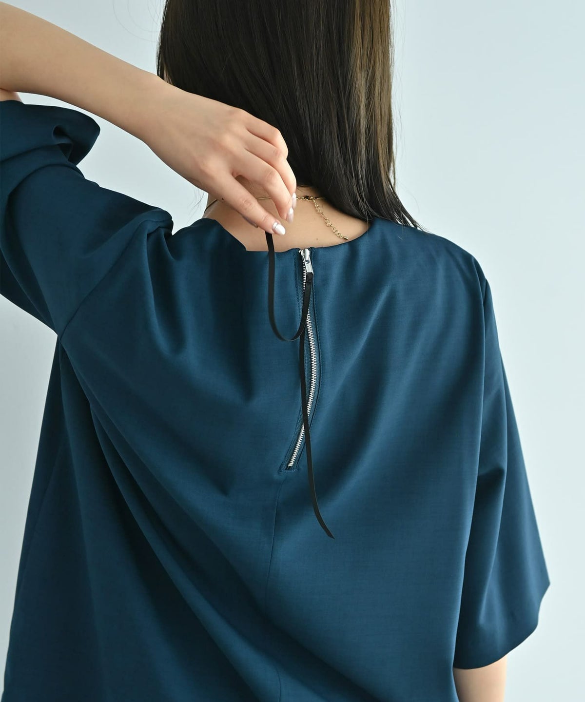 着用イメージ 172cm ブルーグリーン F