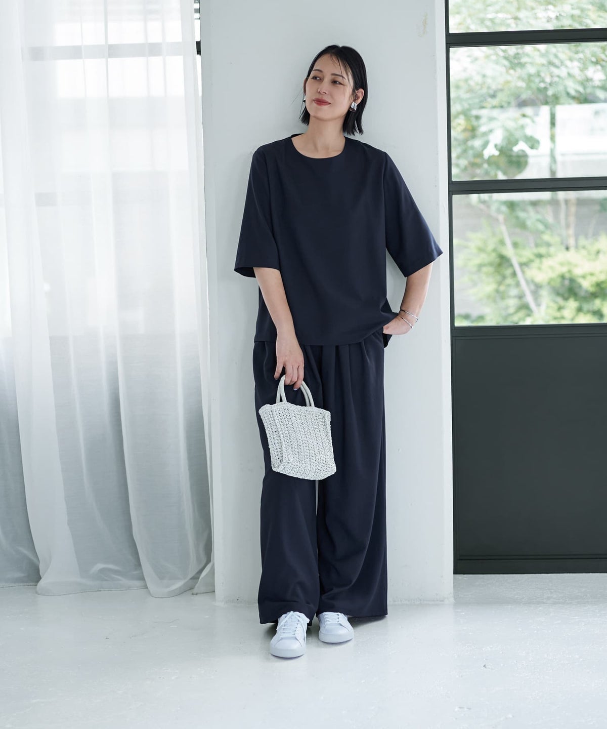 着用イメージ 187cm ネイビー X-tall