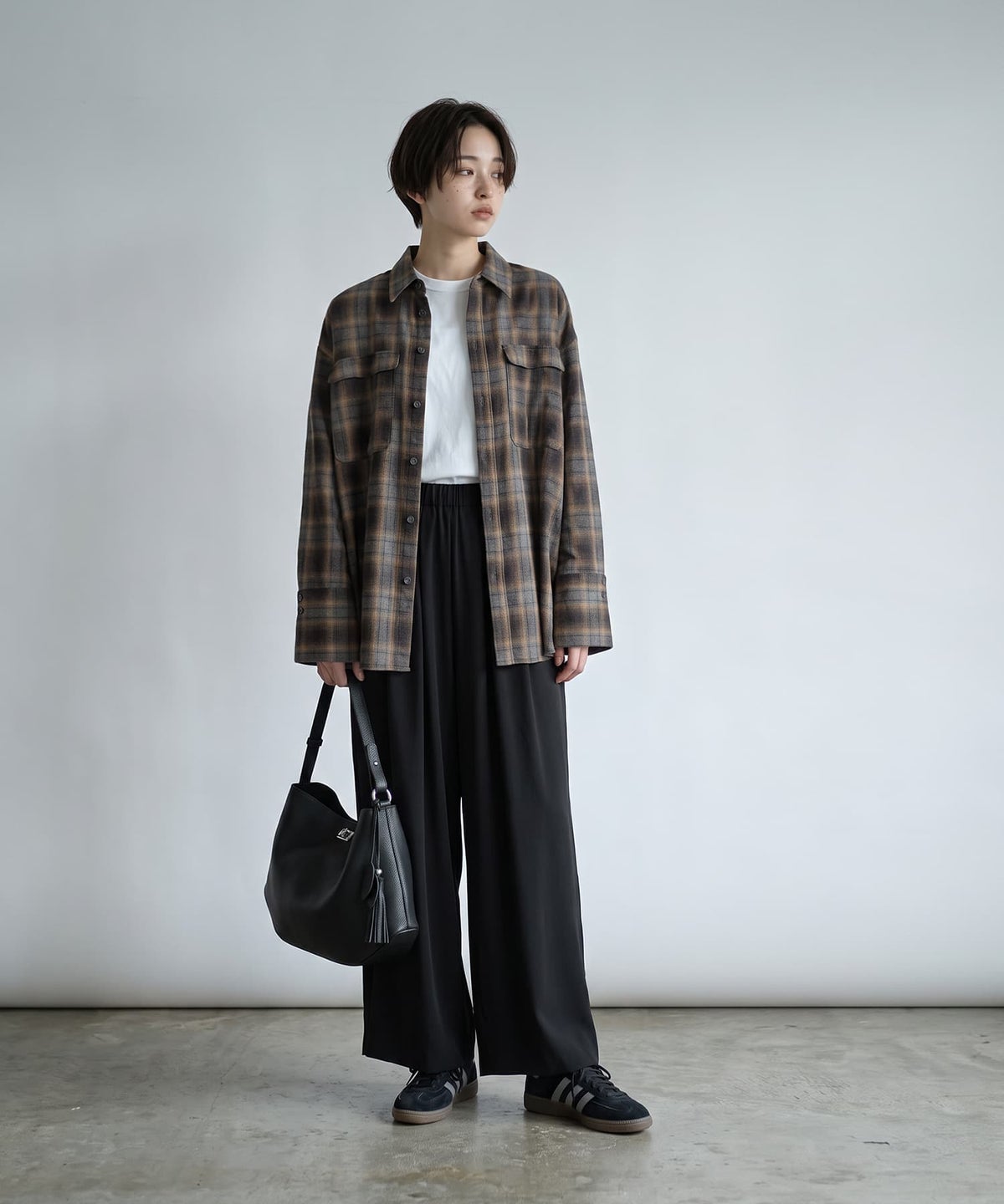 着用イメージ 170cm ブラック F