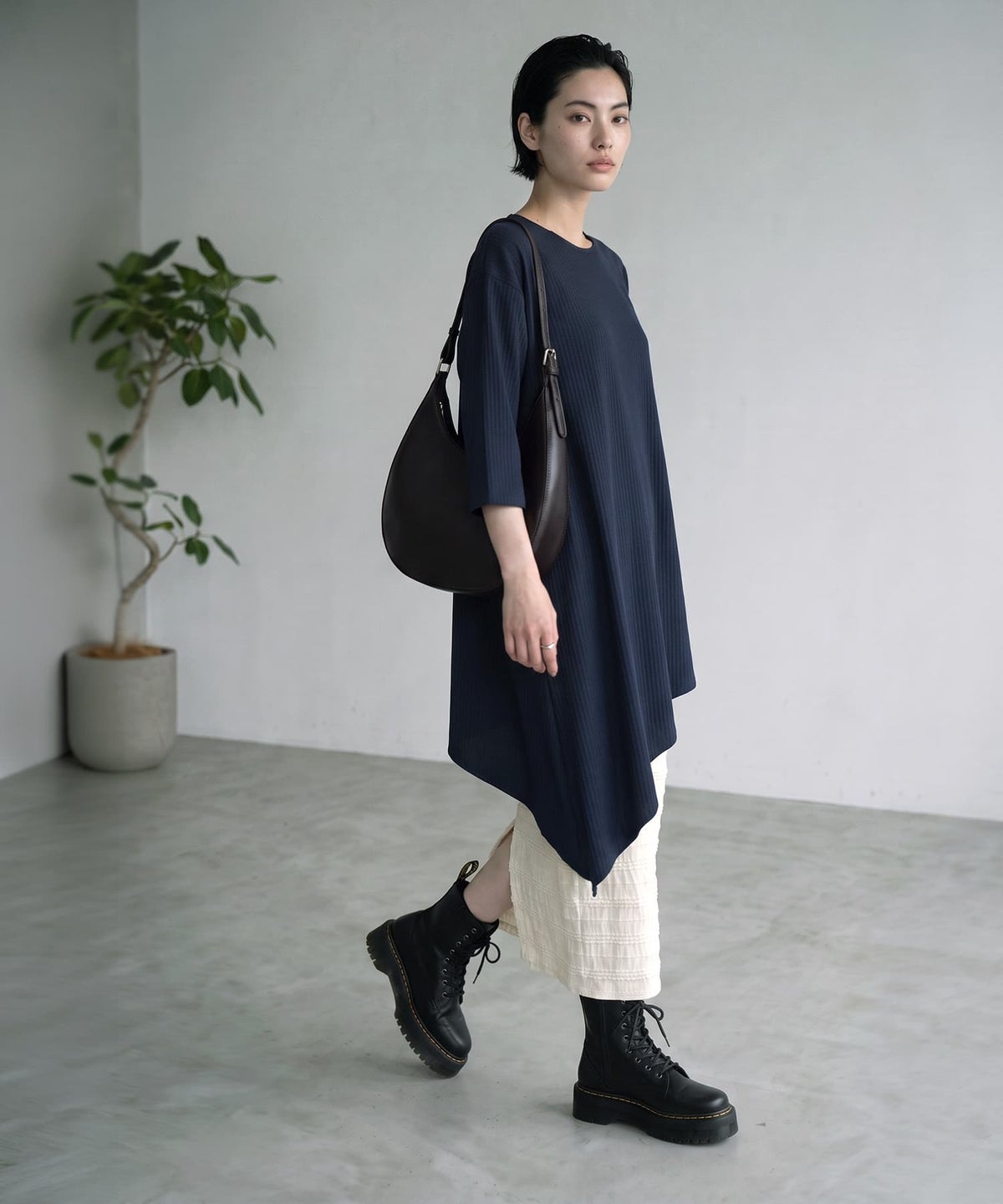 着用イメージ 170cm ネイビー