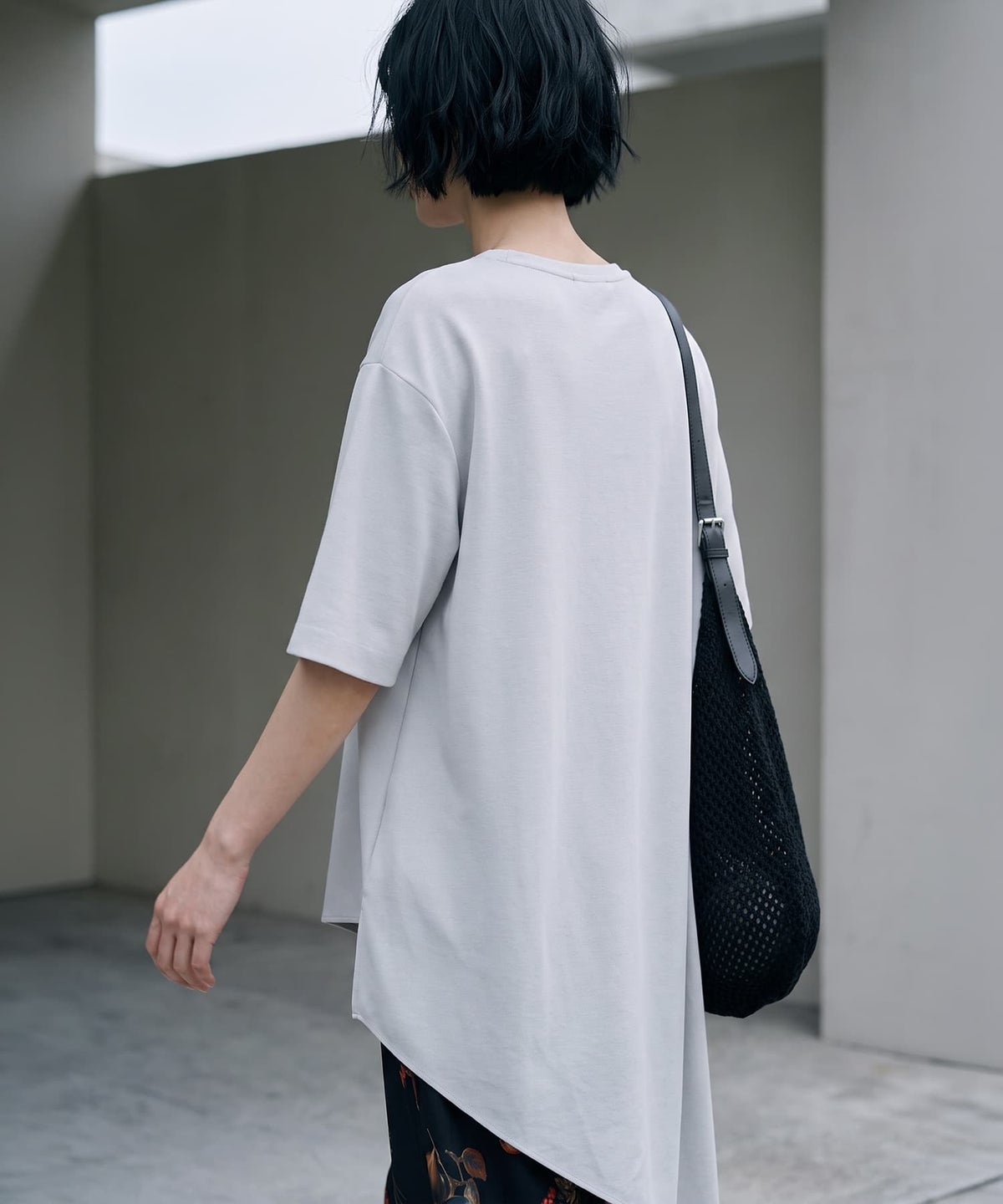 着用イメージ 170cm ライトグレー