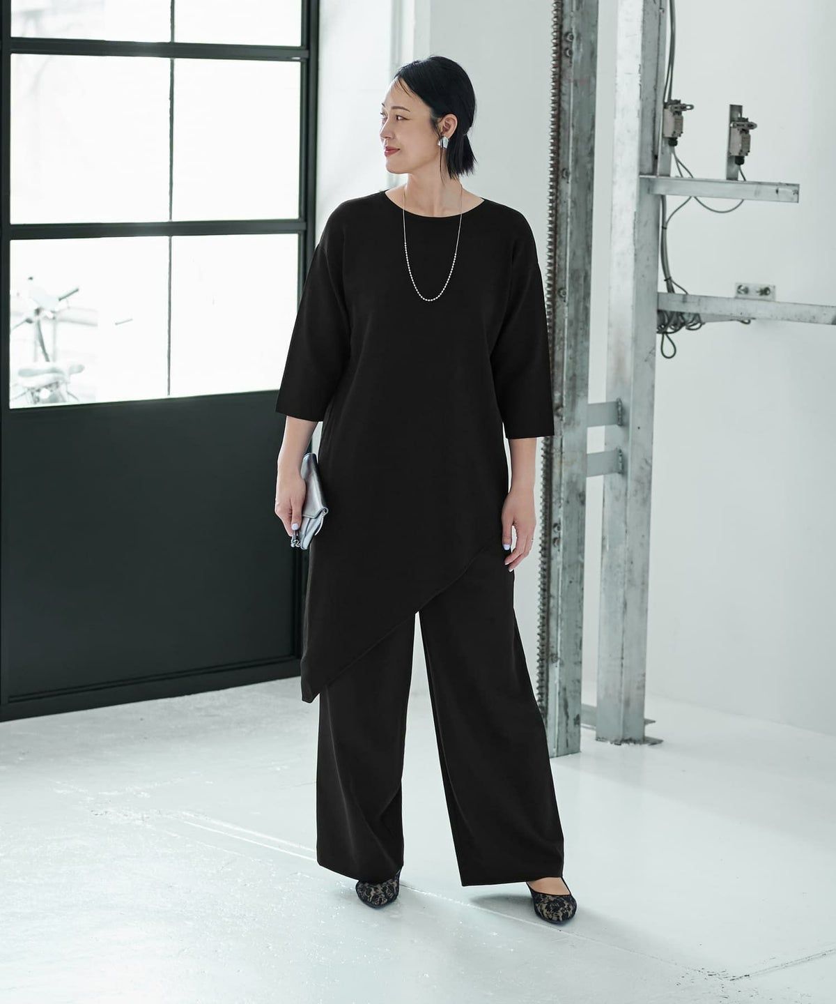 着用イメージ 187cm ブラック