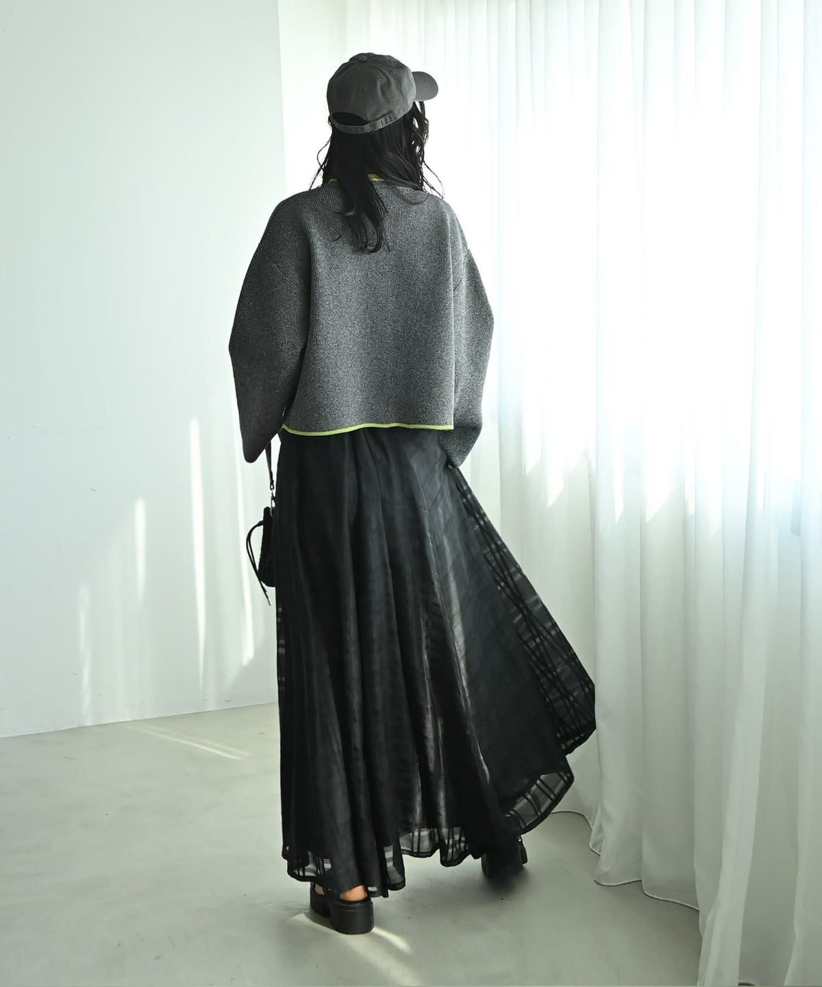 着用イメージ 167cm ブラック