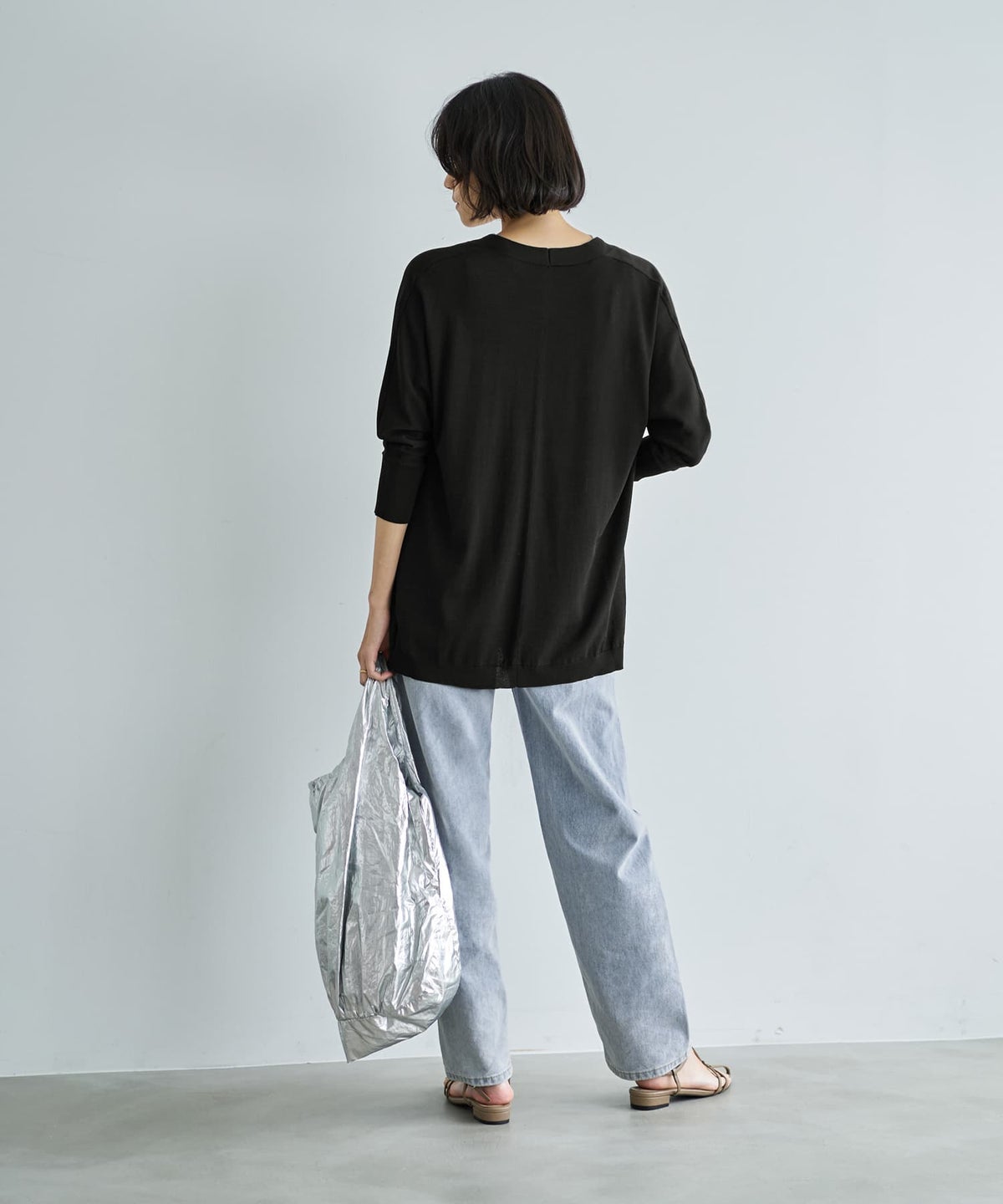 着用イメージ 163cm ブラック