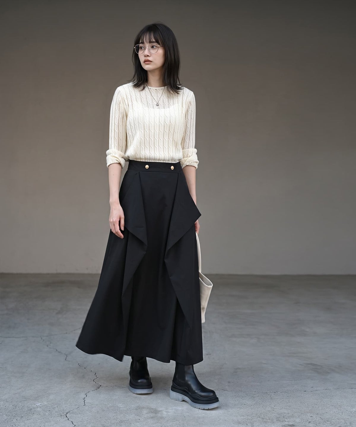 着用イメージ 170cm ブラック